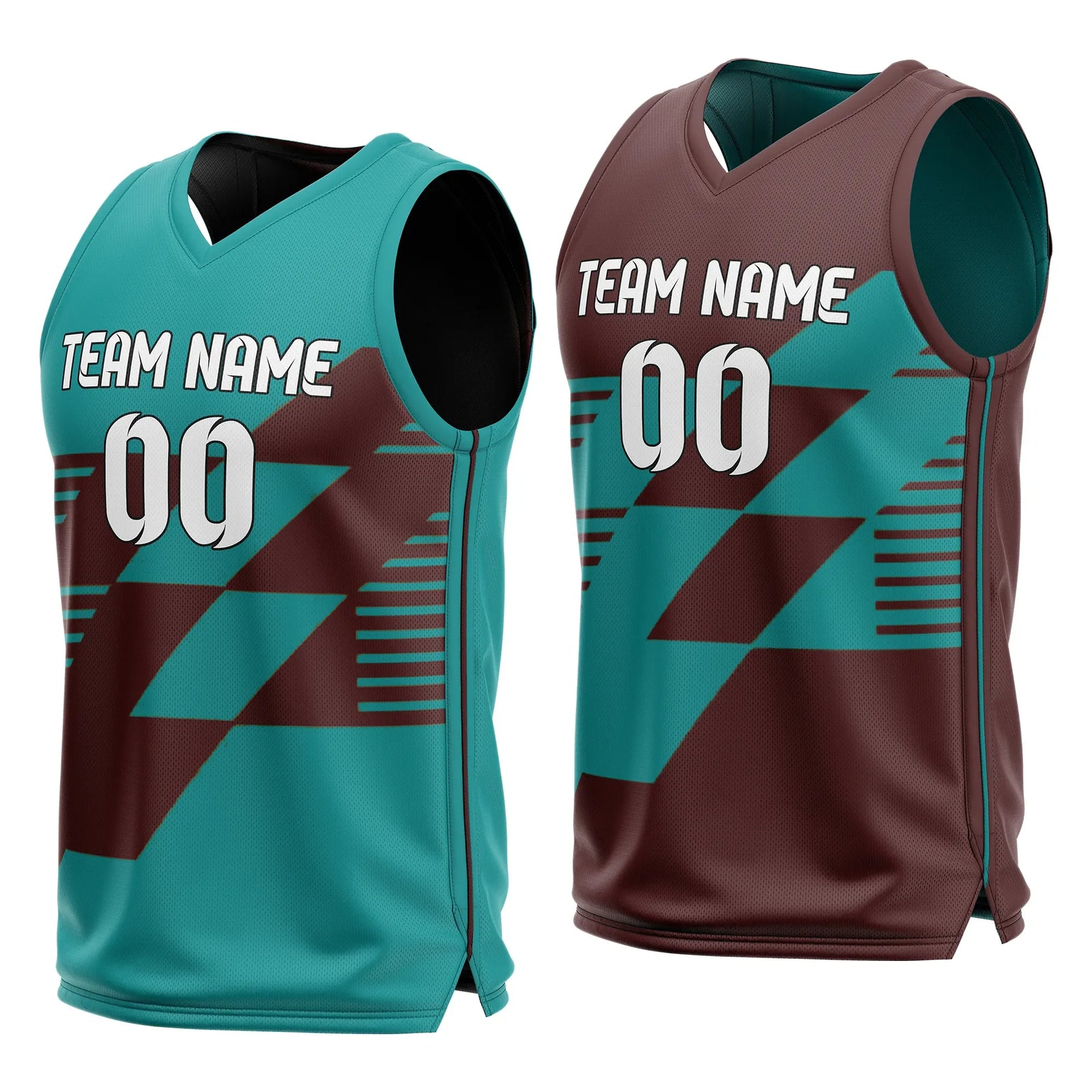 Custom Apex Cut Reversible Top Sports Jersey Personalized Uniform with Name & Number
