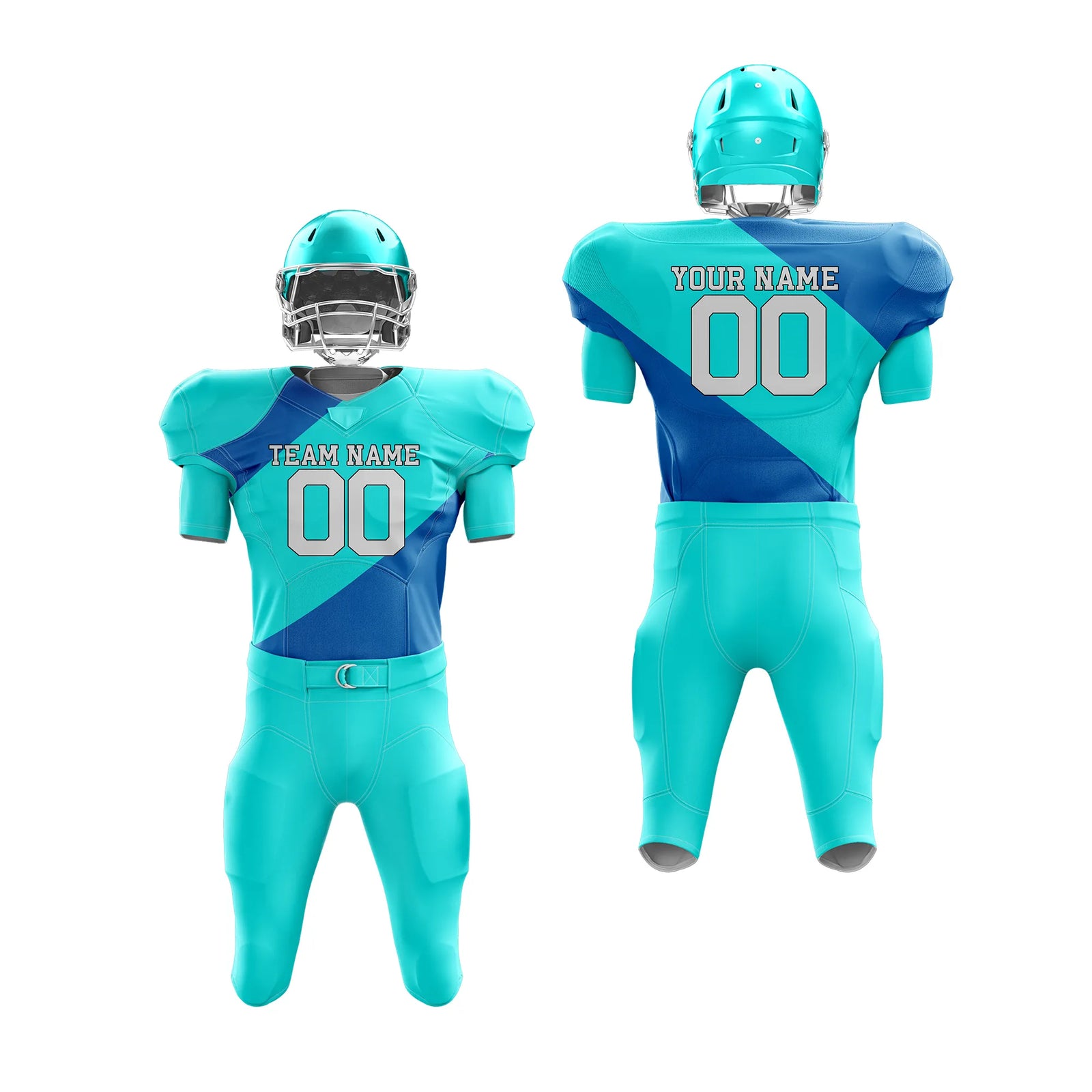 Custom Personalized D3 Split Fashion American Football Jersey with Name, Number & Team Logo