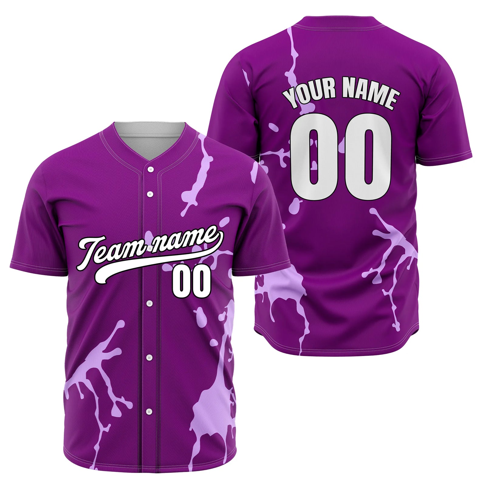 Custom Splash Fusion Sports Jersey Personalized Uniform with Name & Number