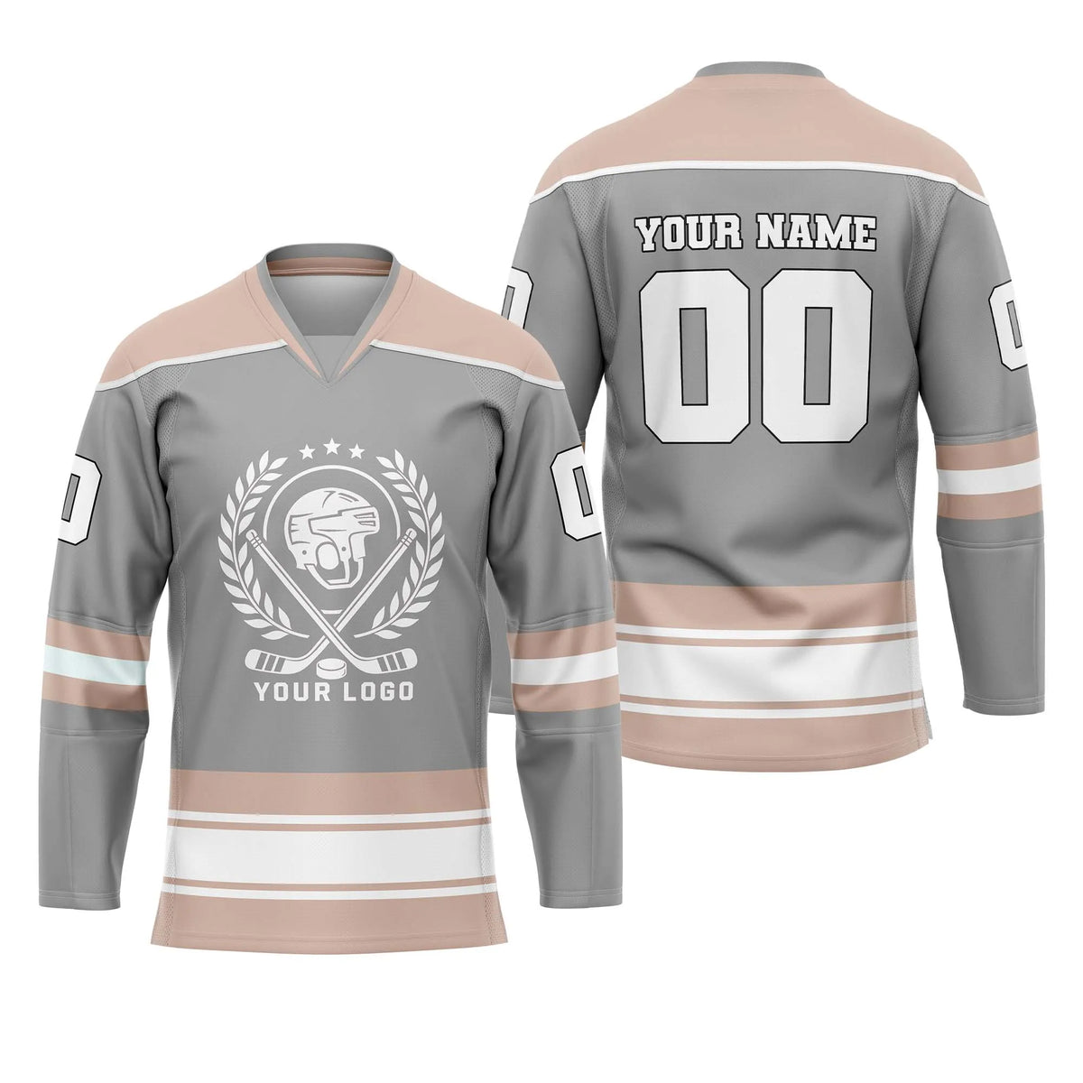 Custom Personalized D2 New Arrival Ice Hockey Jersey with Name, Number & Team Logo