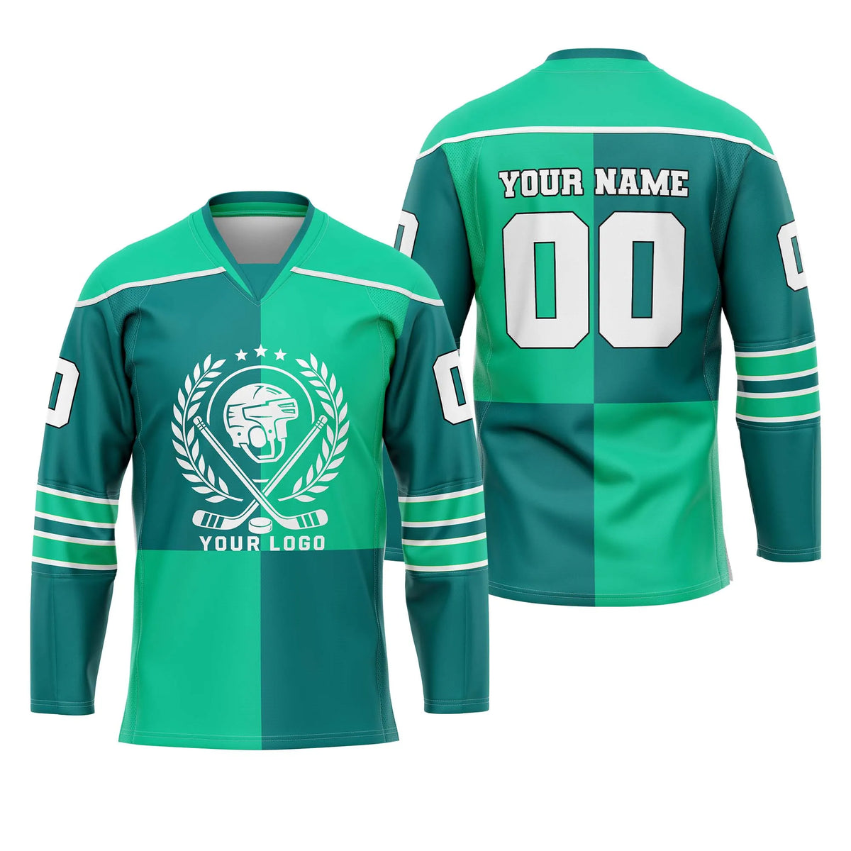Custom Personalized D3 New Arrival Ice Hockey Jersey with Name, Number & Team Logo