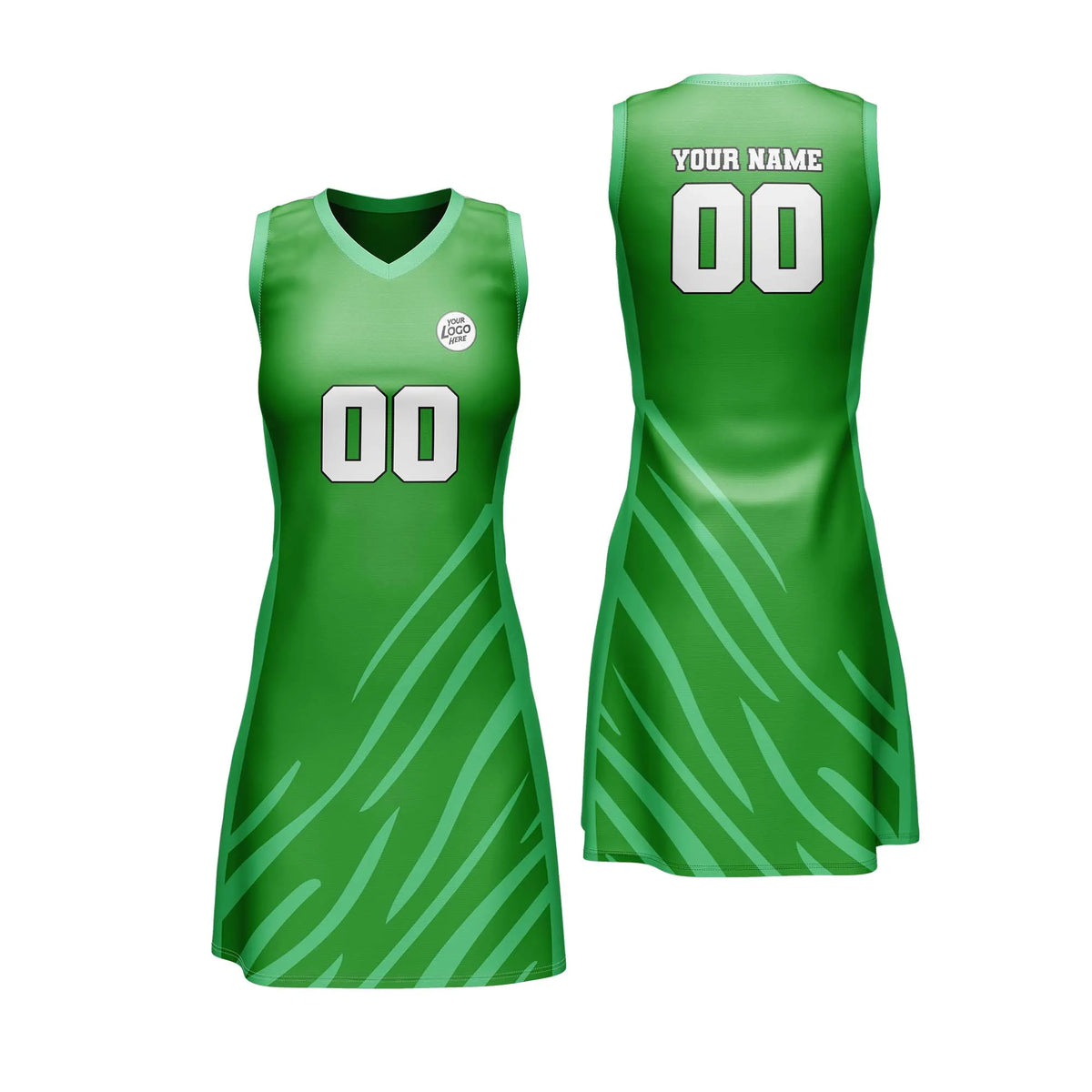 Custom Personalized D5 Stripe Fashion Netball Jersey with Name, Number & Team Logo