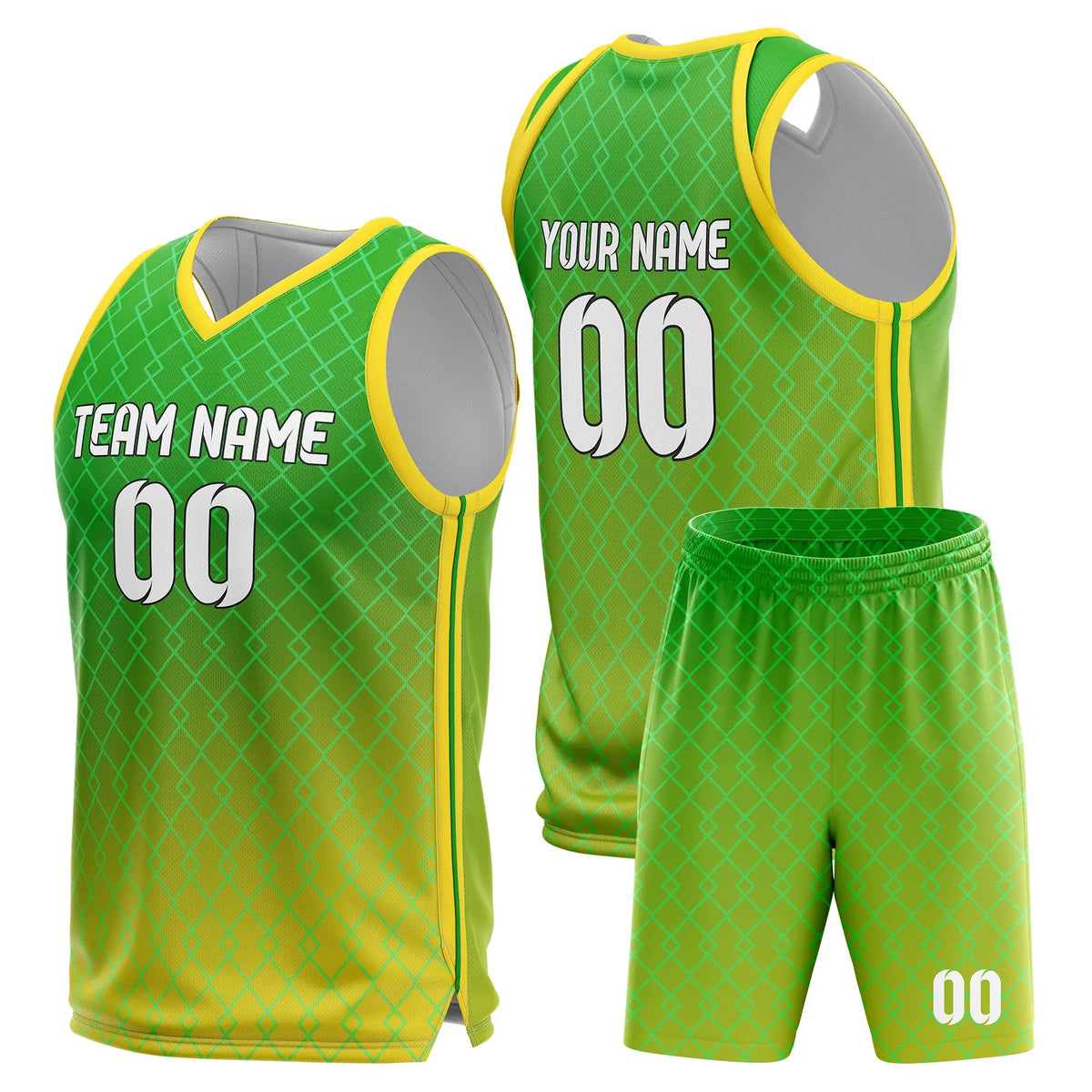 Custom Gradient Fashion Set Fade Sports Jersey Personalized Uniform with Name & Number