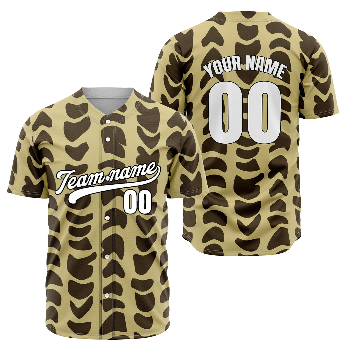 Custom Savage Spots Baseball Sports Jersey Personalized Uniform with Name & Number