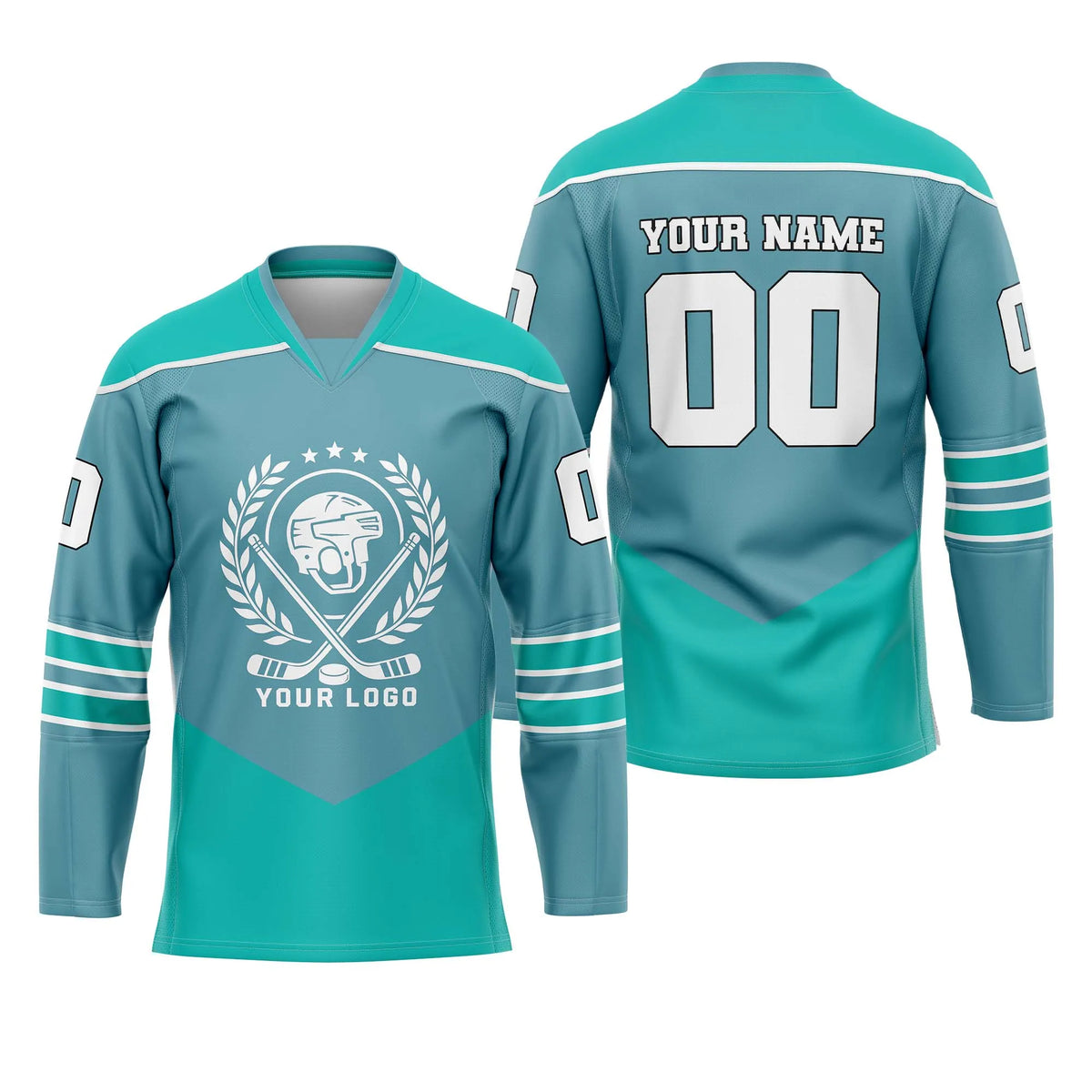 Custom Personalized D4 New Arrival Ice Hockey Jersey with Name, Number &amp; Team Logo