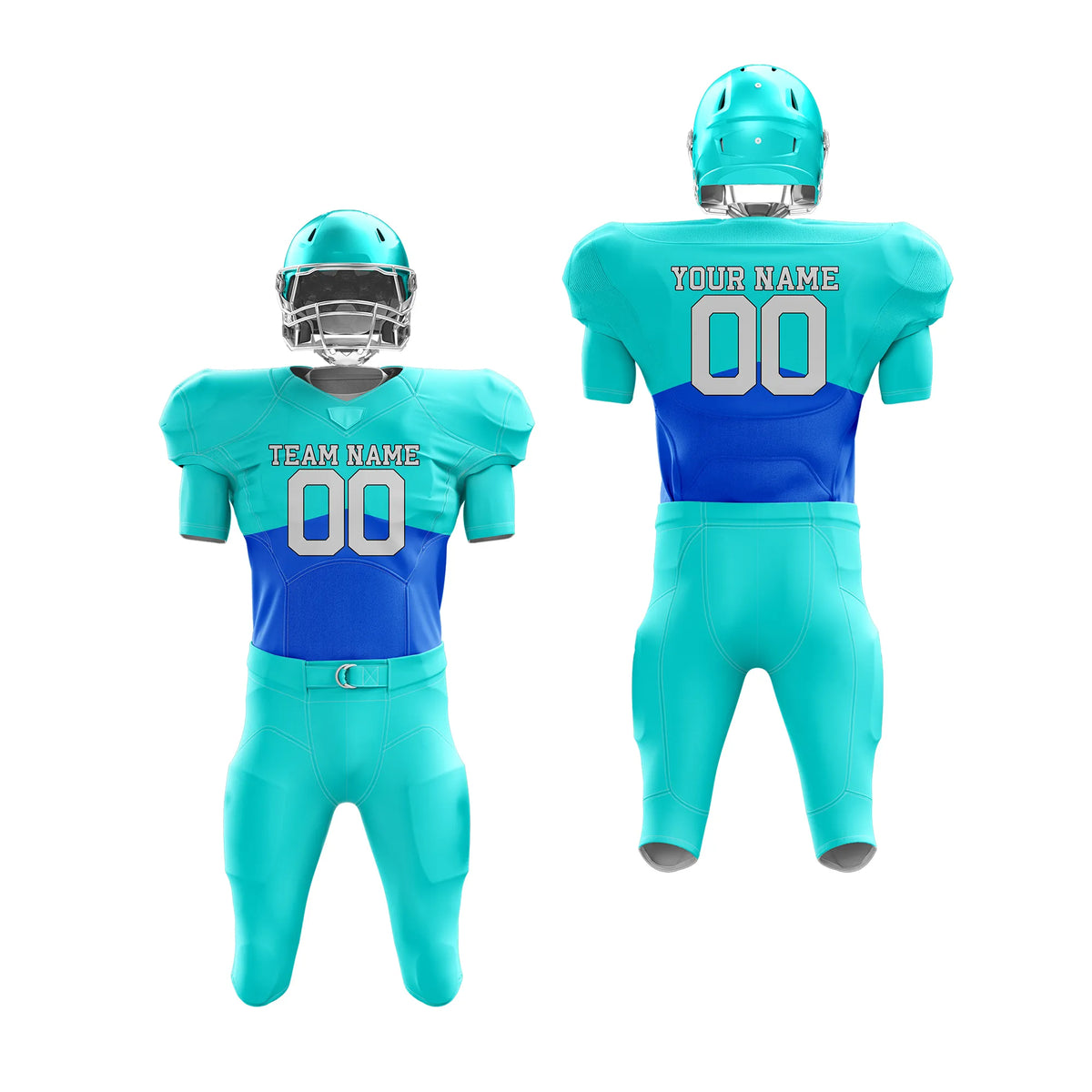 Custom Personalized D5 Split Fashion American Football Jersey with Name, Number &amp; Team Logo