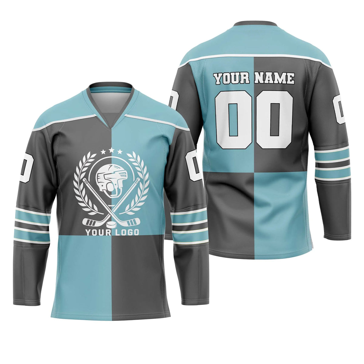 Custom Personalized D3 New Arrival Ice Hockey Jersey with Name, Number & Team Logo