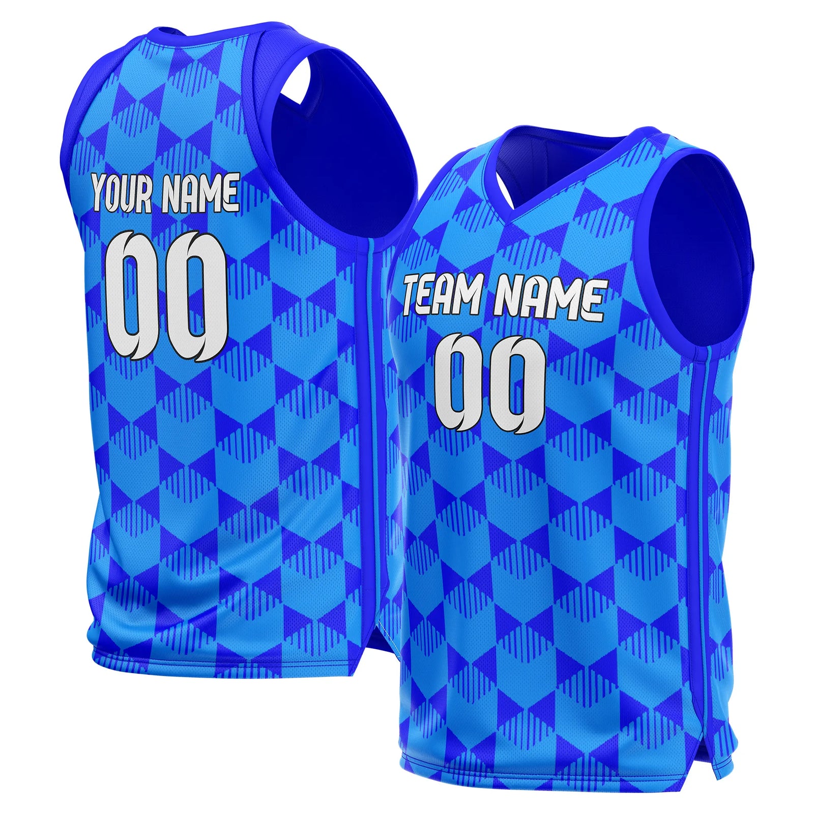Custom Geo-Fusion Printed Jersey Sports Jersey Personalized Uniform with Name & Number