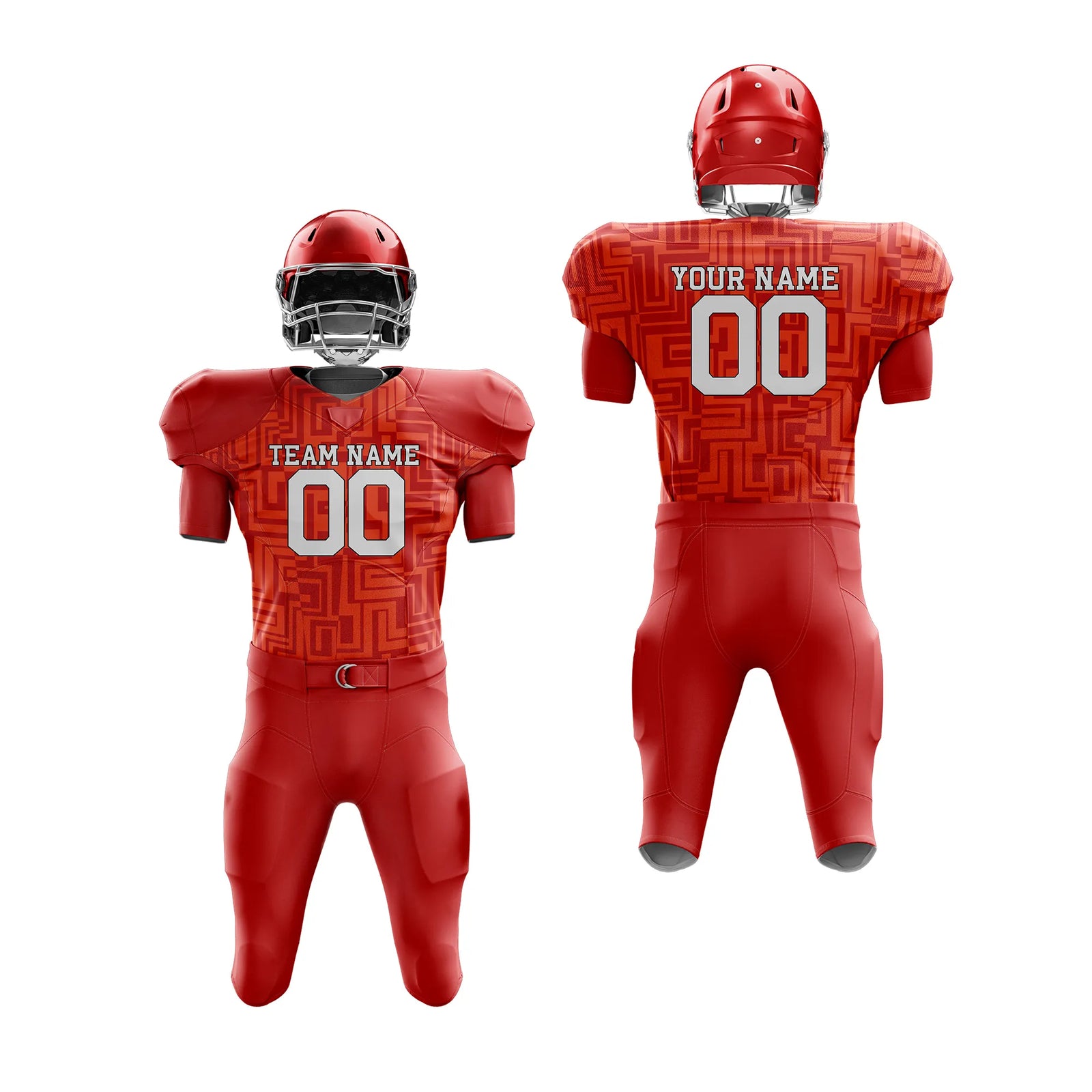 Custom Personalized D5 Full Pattern American Football Jersey with Name, Number & Team Logo