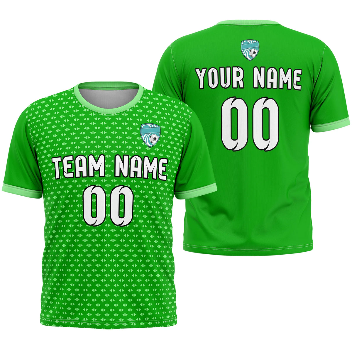 Custom Abstract Pattern D2 Soccer Jersey Personalized Football Uniform with Name & Number