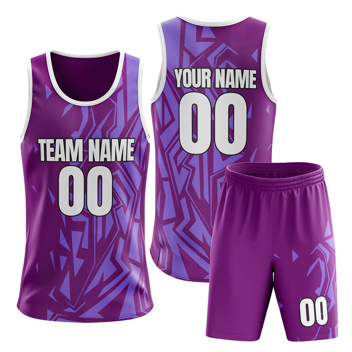 Custom Colour Block Set Hoop Fusion Sports Jersey Personalized Uniform with Name & Number