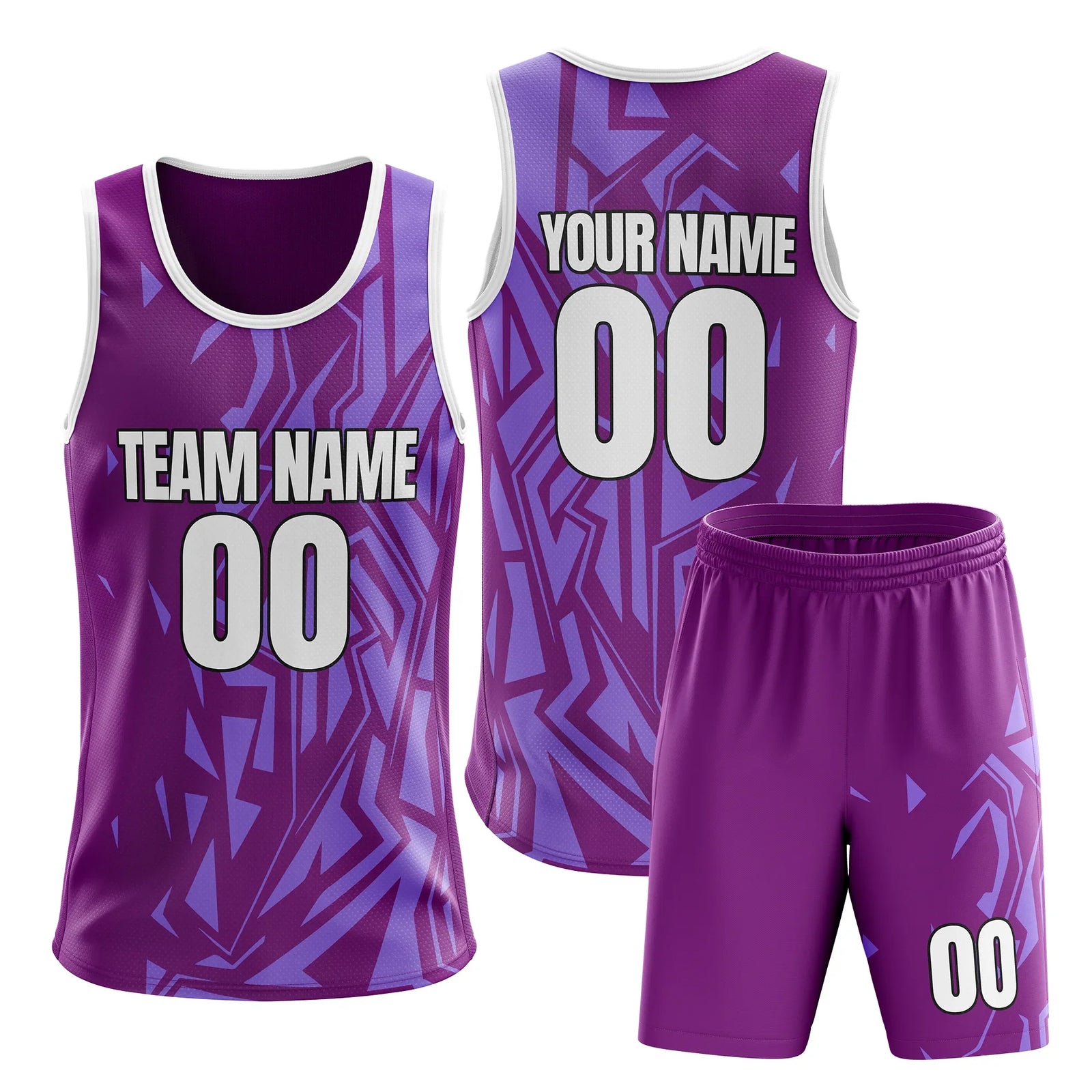Custom Colour Block Set Hoop Fusion Sports Jersey Personalized Uniform with Name & Number