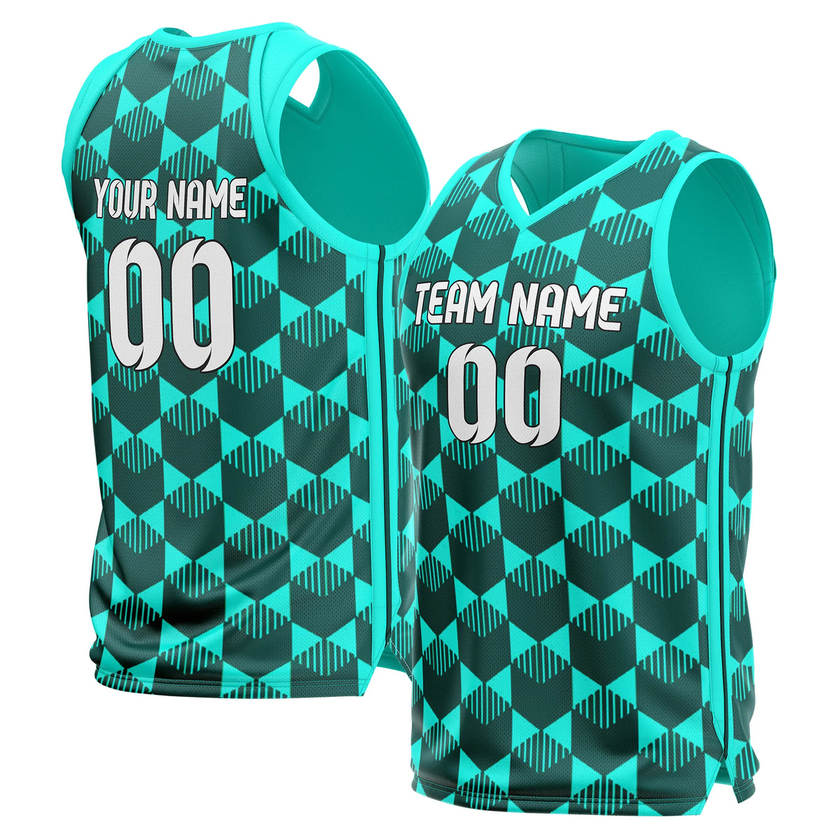 Custom Geo-Fusion Printed Jersey Sports Jersey Personalized Uniform with Name & Number