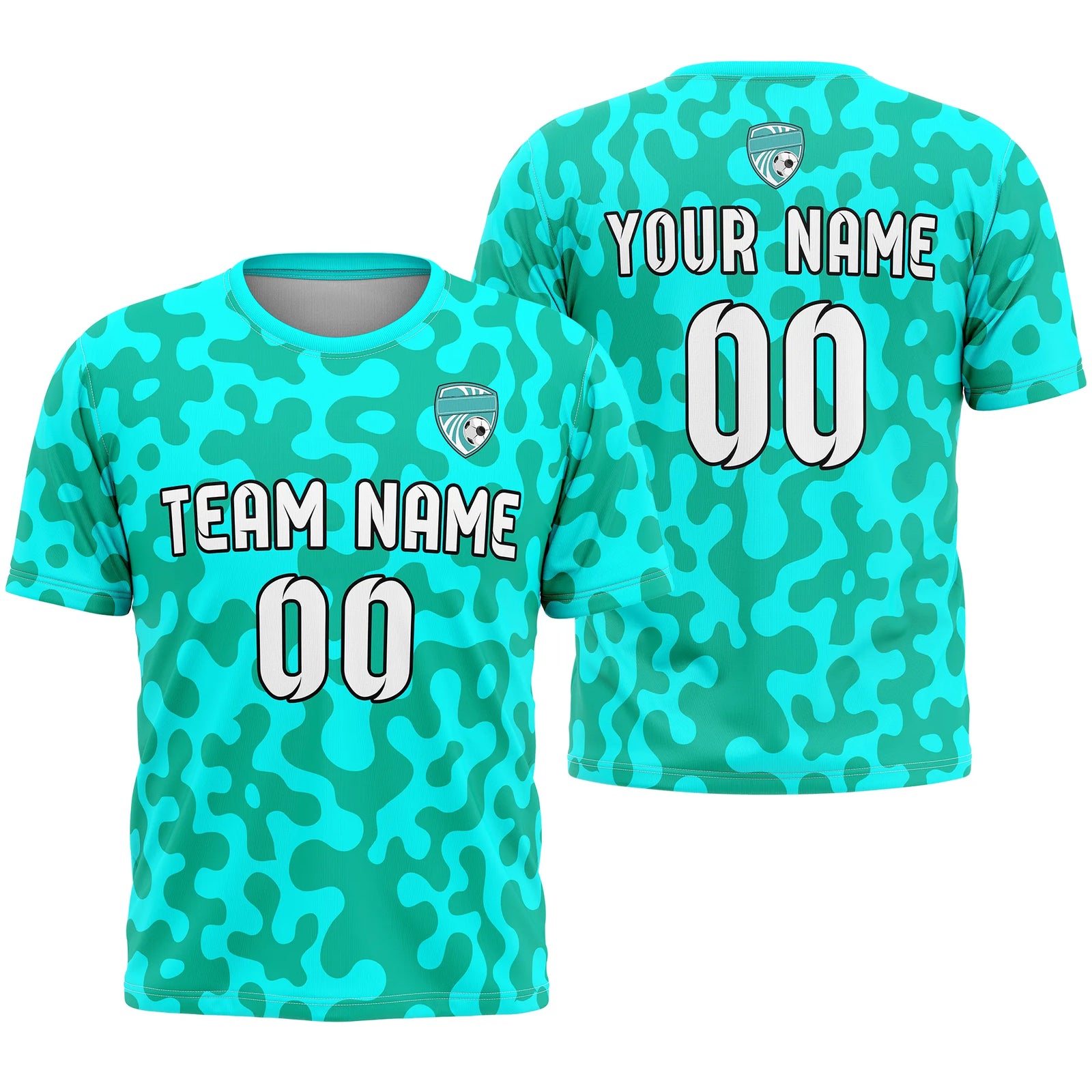 Custom Camo D2 Soccer Jersey Personalized Football Uniform with Name & Number