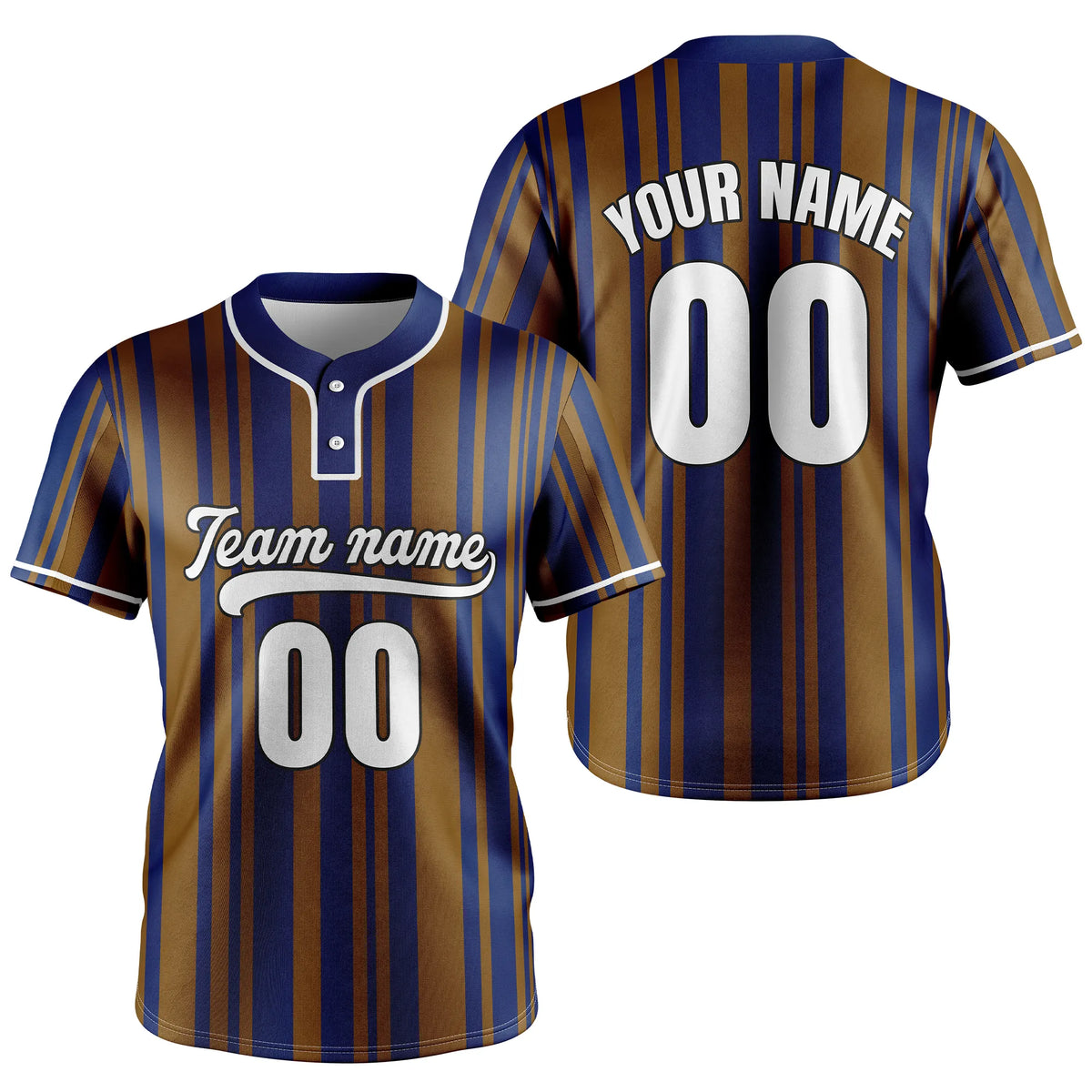 Custom Victory Stripes Baseball Aqua Sports Jersey Personalized Uniform with Name & Number