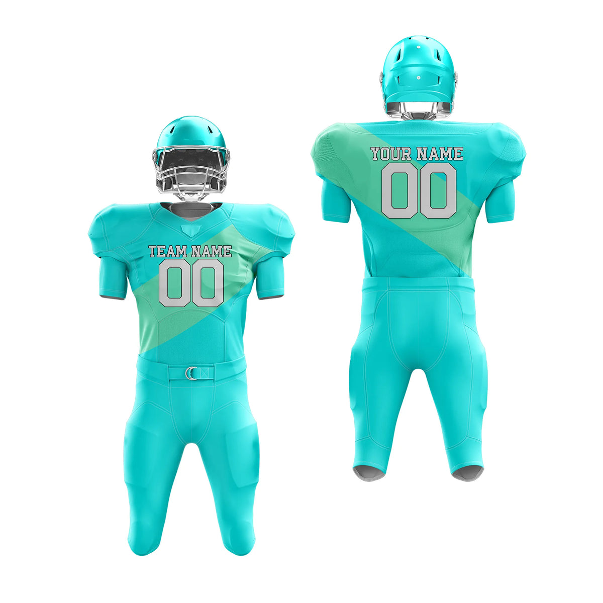 Custom Personalized D4 Split Fashion American Football Jersey with Name, Number &amp; Team Logo