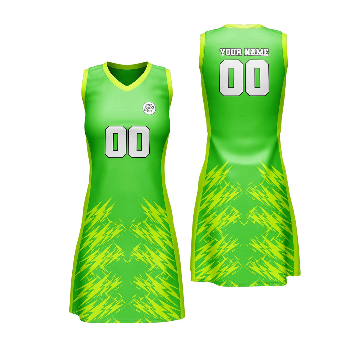 Custom Personalized D3 Stripe Fashion Netball Jersey with Name, Number & Team Logo