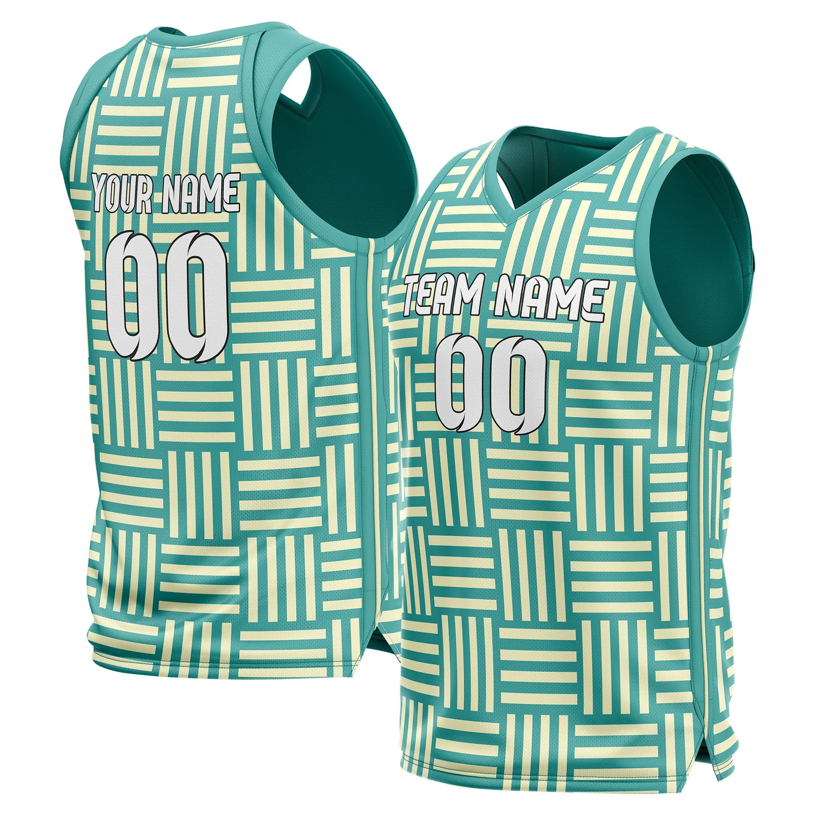 Custom Maze Line Printed Sports Jersey Personalized Uniform with Name & Number
