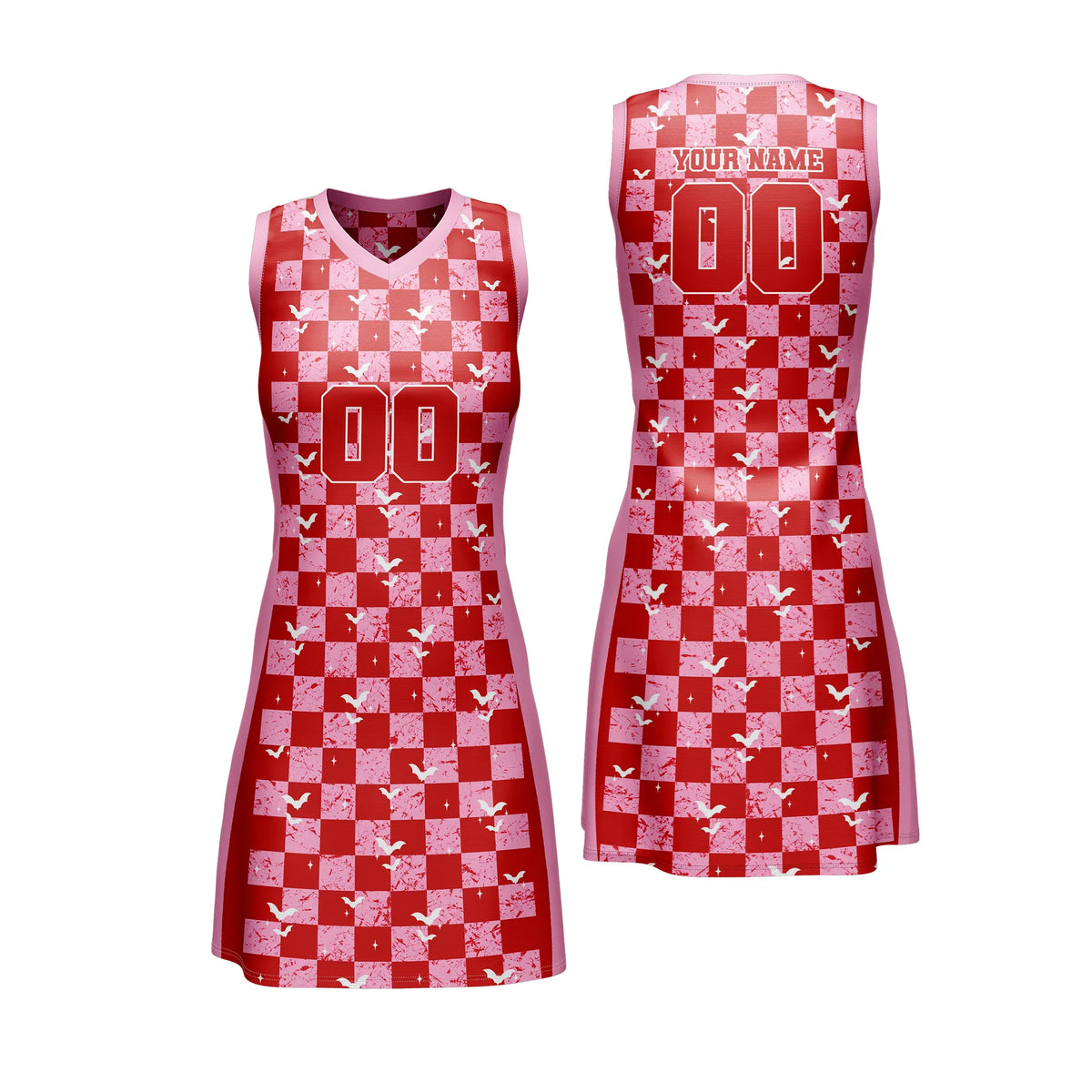 Custom Halloween Netball Jersey D3 Personalized Uniform with Name &amp; Number