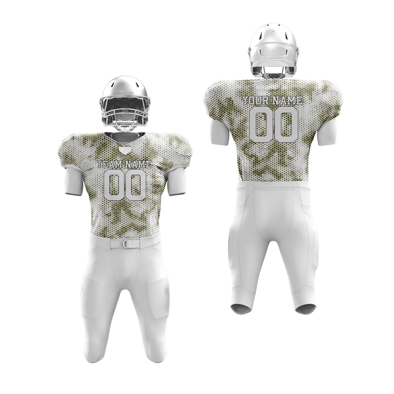 Custom Personalized D1 Camo Designs American Football Jersey with Name, Number & Team Logo