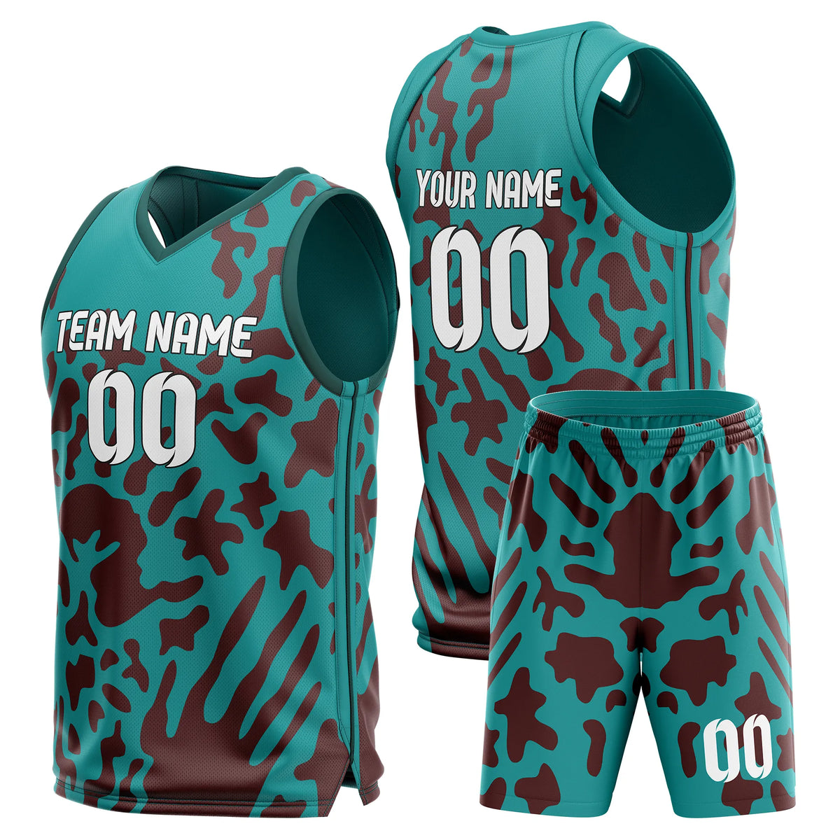 Custom Graphti Pattern Sets Golden Terrain Sports Jersey Personalized Uniform with Name & Number