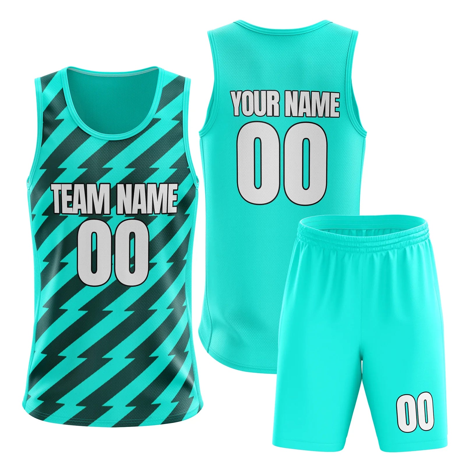 Custom Flash Strike Split Fashion Set Sports Jersey Personalized Uniform with Name & Number