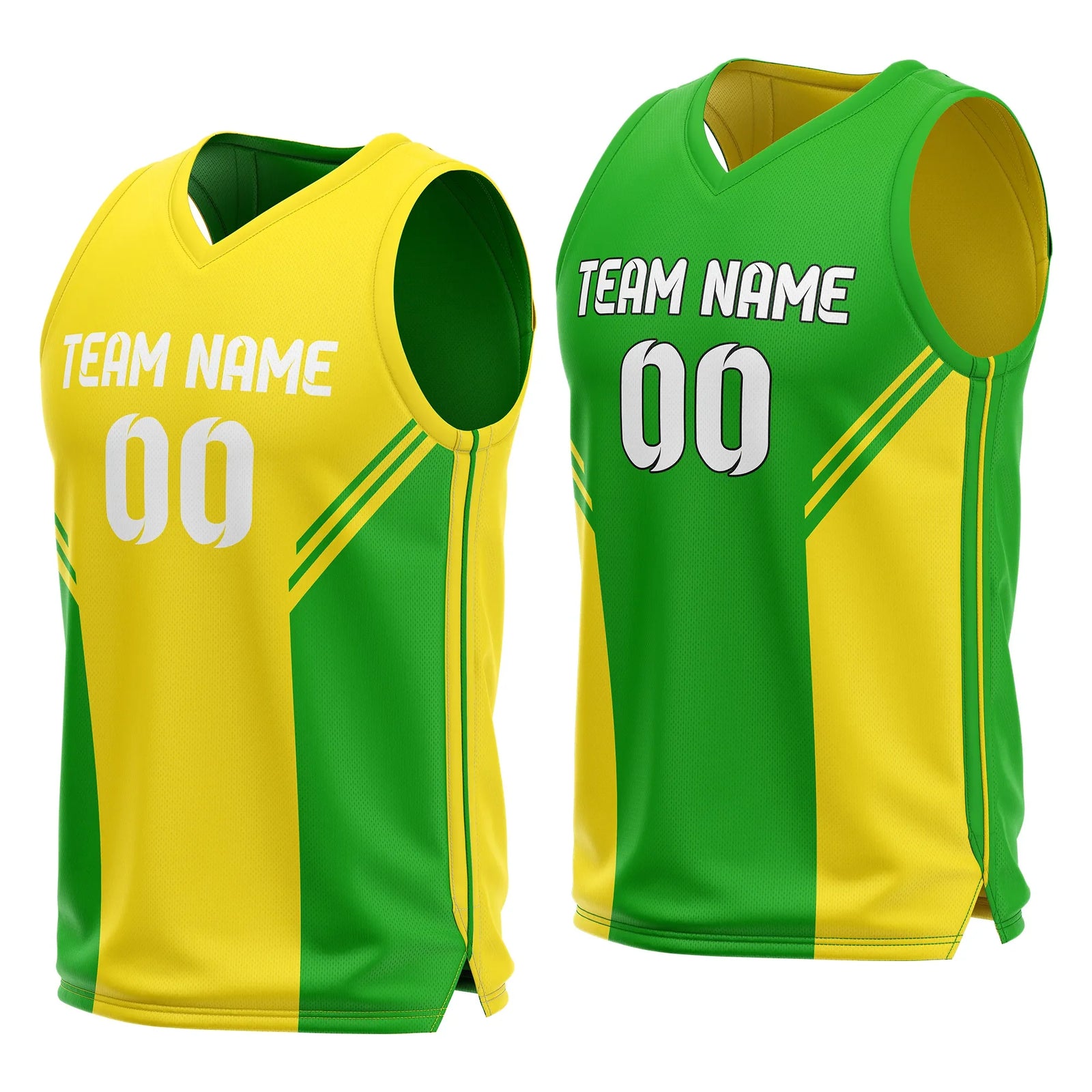 Custom Triple Slash Reversible Top Sports Jersey Personalized Uniform with Name & Number