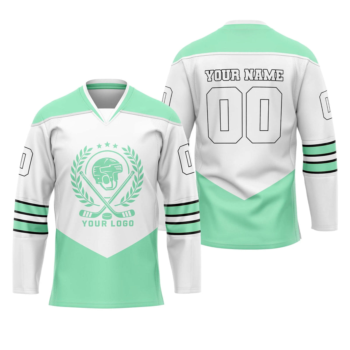 Custom Personalized D4 New Arrival Ice Hockey Jersey with Name, Number & Team Logo