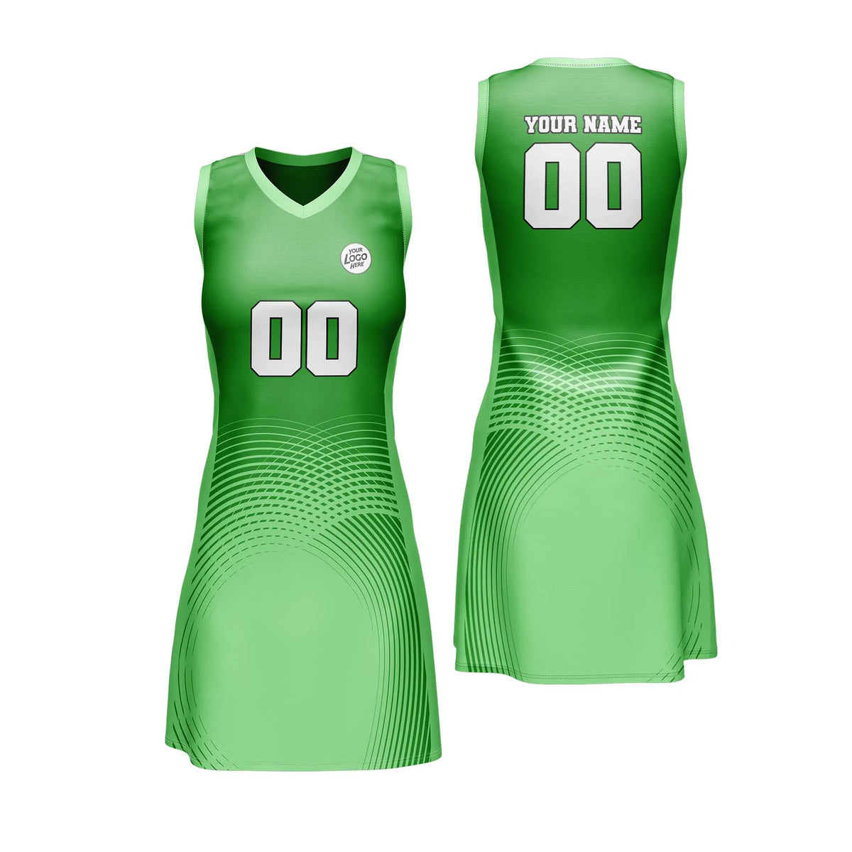 Custom Personalized D1 Abstract Pattern Netball Jersey with Name, Number & Team Logo