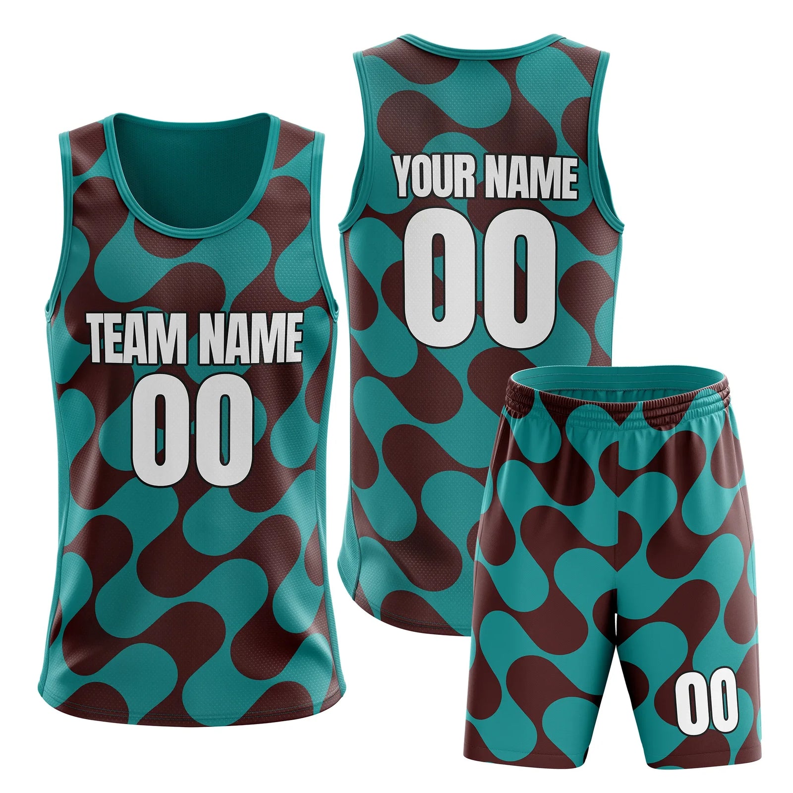 Custom Colour Block Set Amber Fusion Sports Jersey Personalized Uniform with Name & Number