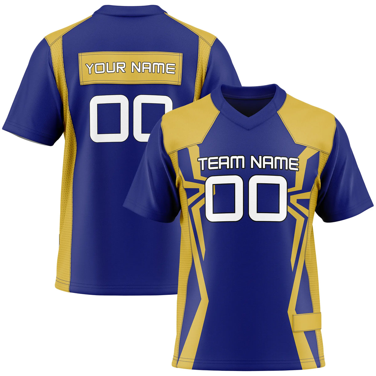 Custom Classic Style D4 Flag Football Jersey Personalized Uniform with Name & Number