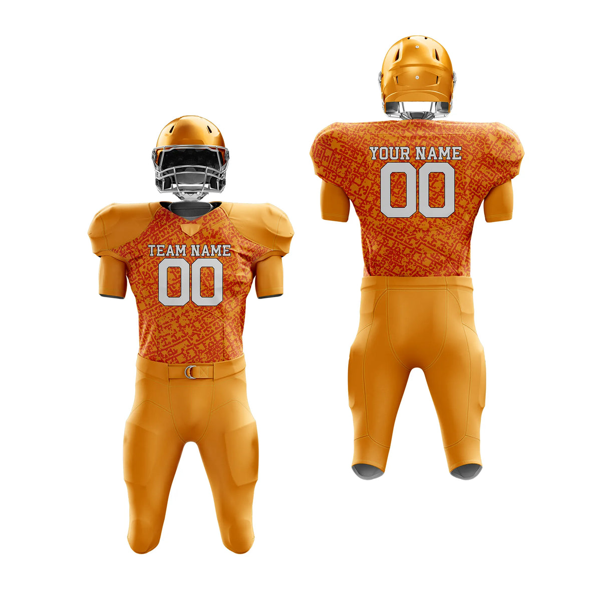 Custom Personalized D5 Graffiti pattern American Football Jersey with Name, Number & Team Logo
