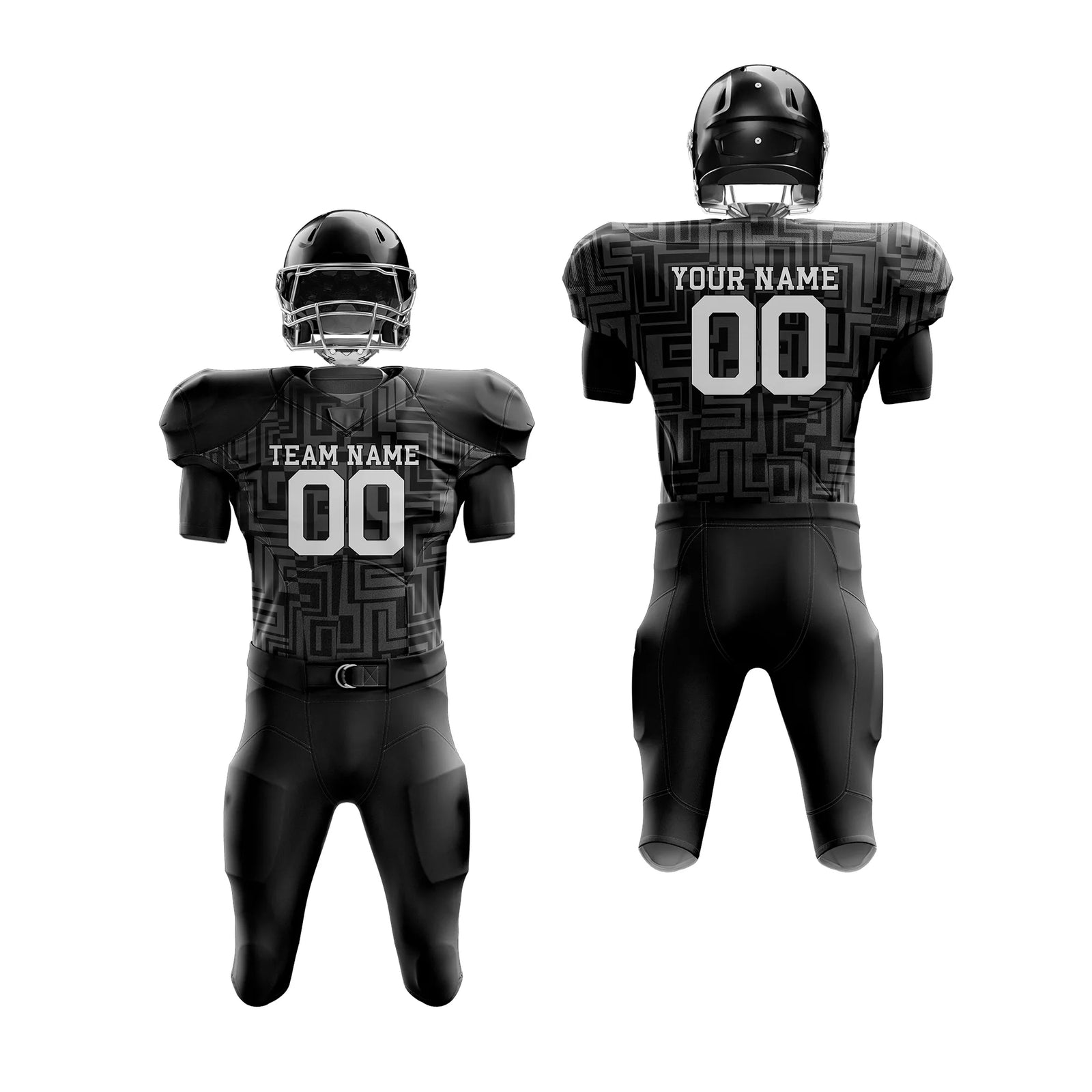 Custom Personalized D5 Full Pattern American Football Jersey with Name, Number & Team Logo