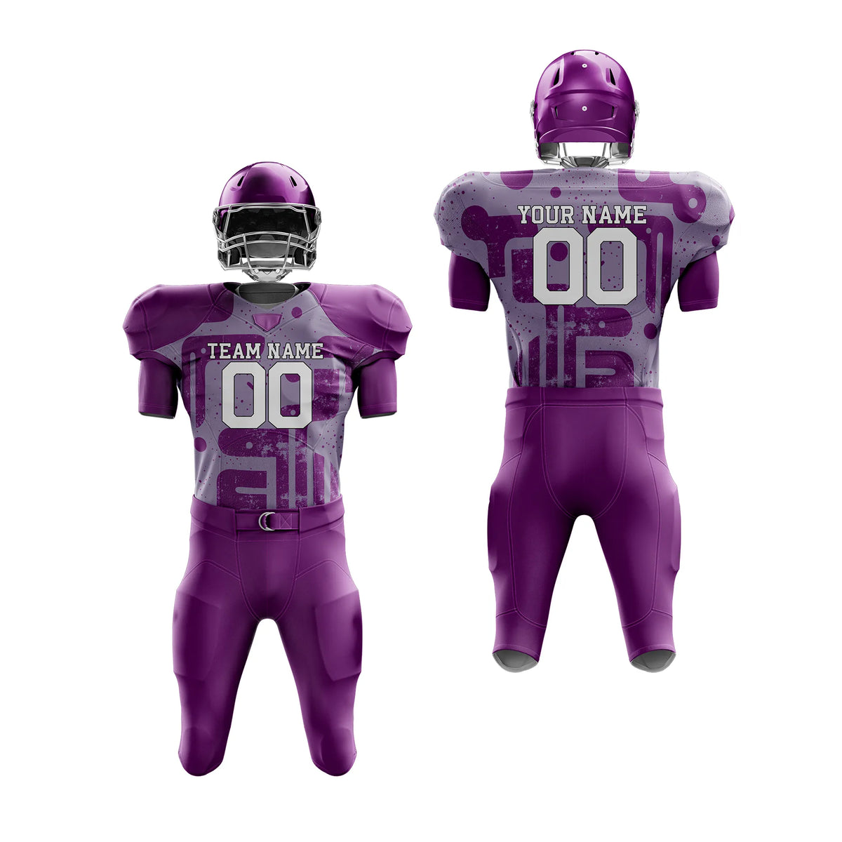 Custom Personalized D3 Graffiti pattern American Football Jersey with Name, Number & Team Logo
