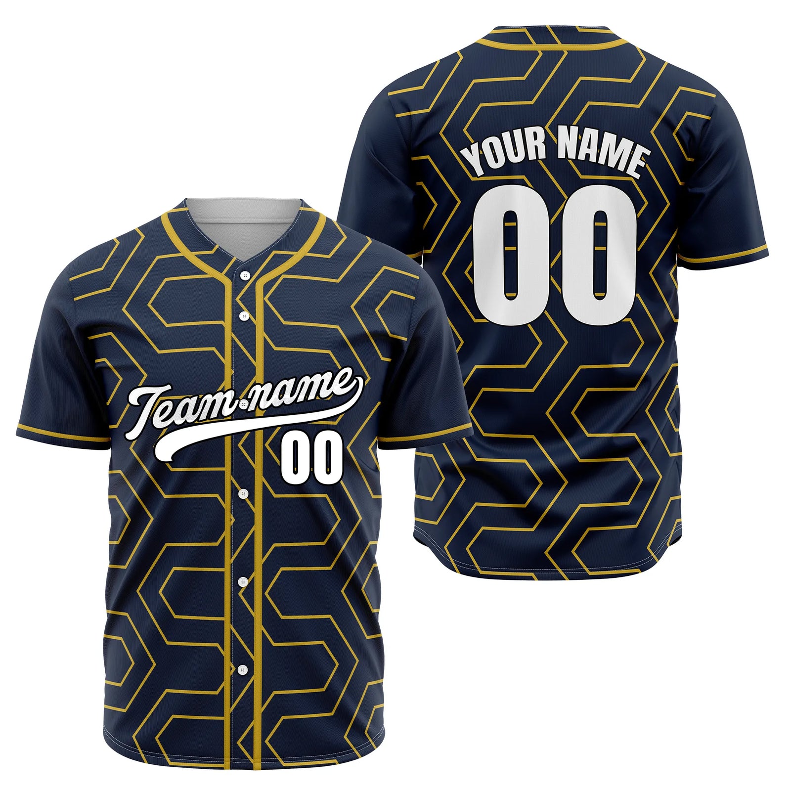 Custom Maze Runner Gradient Baseball Sports Jersey Personalized Uniform with Name & Number