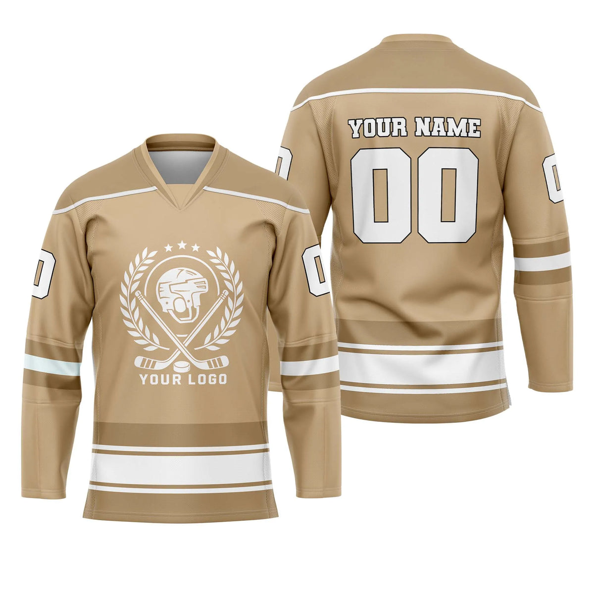 Custom Personalized D2 New Arrival Ice Hockey Jersey with Name, Number & Team Logo