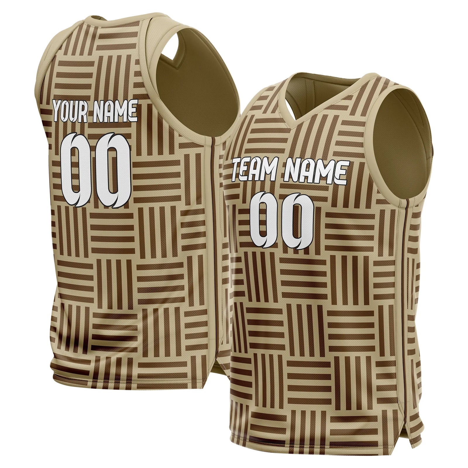 Custom Maze Line Printed Sports Jersey Personalized Uniform with Name & Number