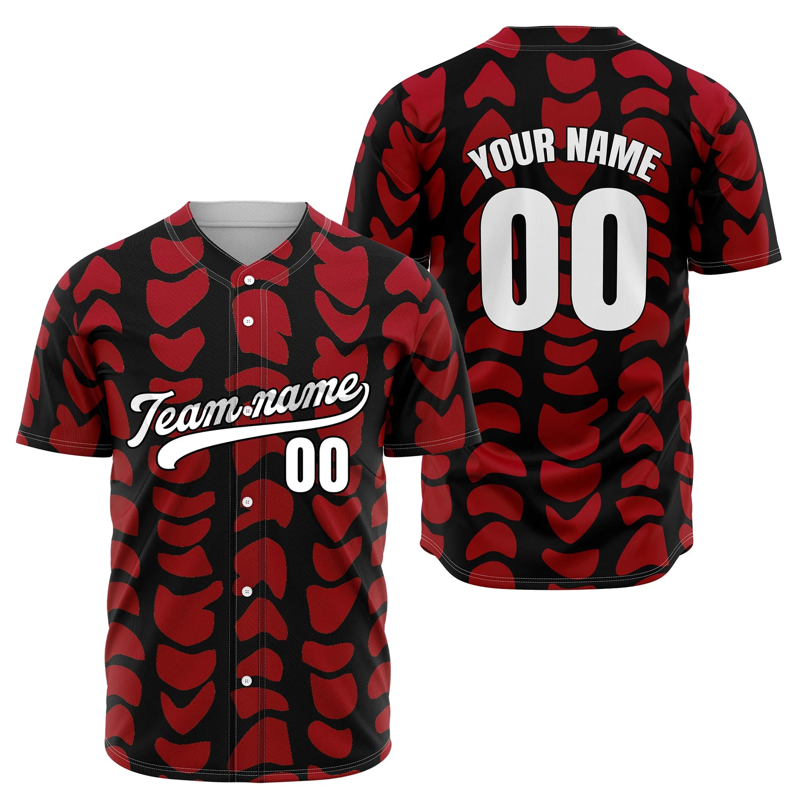 Custom Savage Spots Baseball Sports Jersey Personalized Uniform with Name & Number