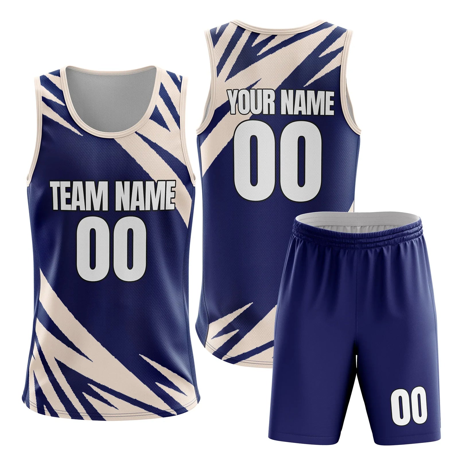 Custom Split Zone Split Fashion Set Sports Jersey Personalized Uniform with Name & Number