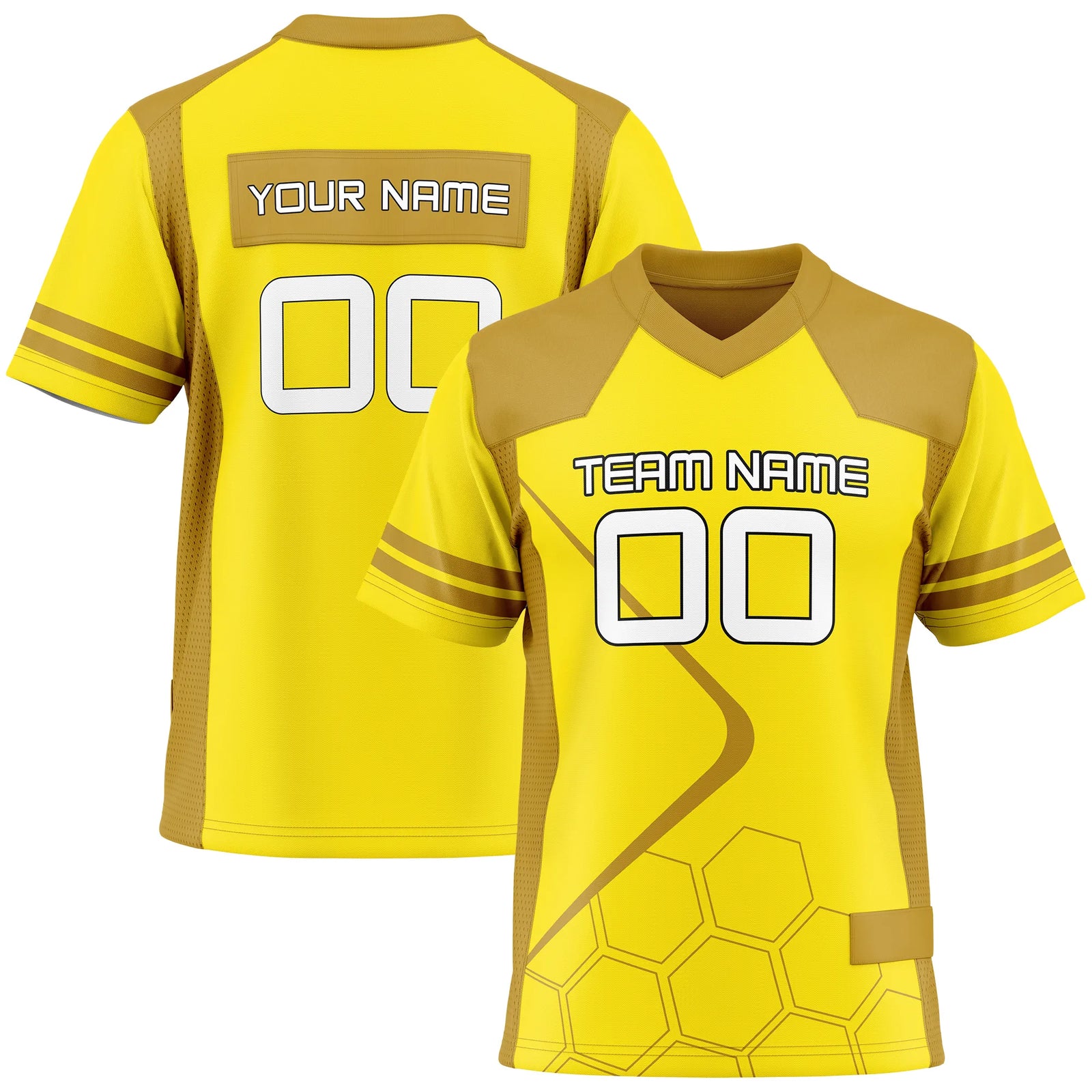 Custom Personalized D5 Color Block Flag Football Jersey with Name, Number & Team Logo