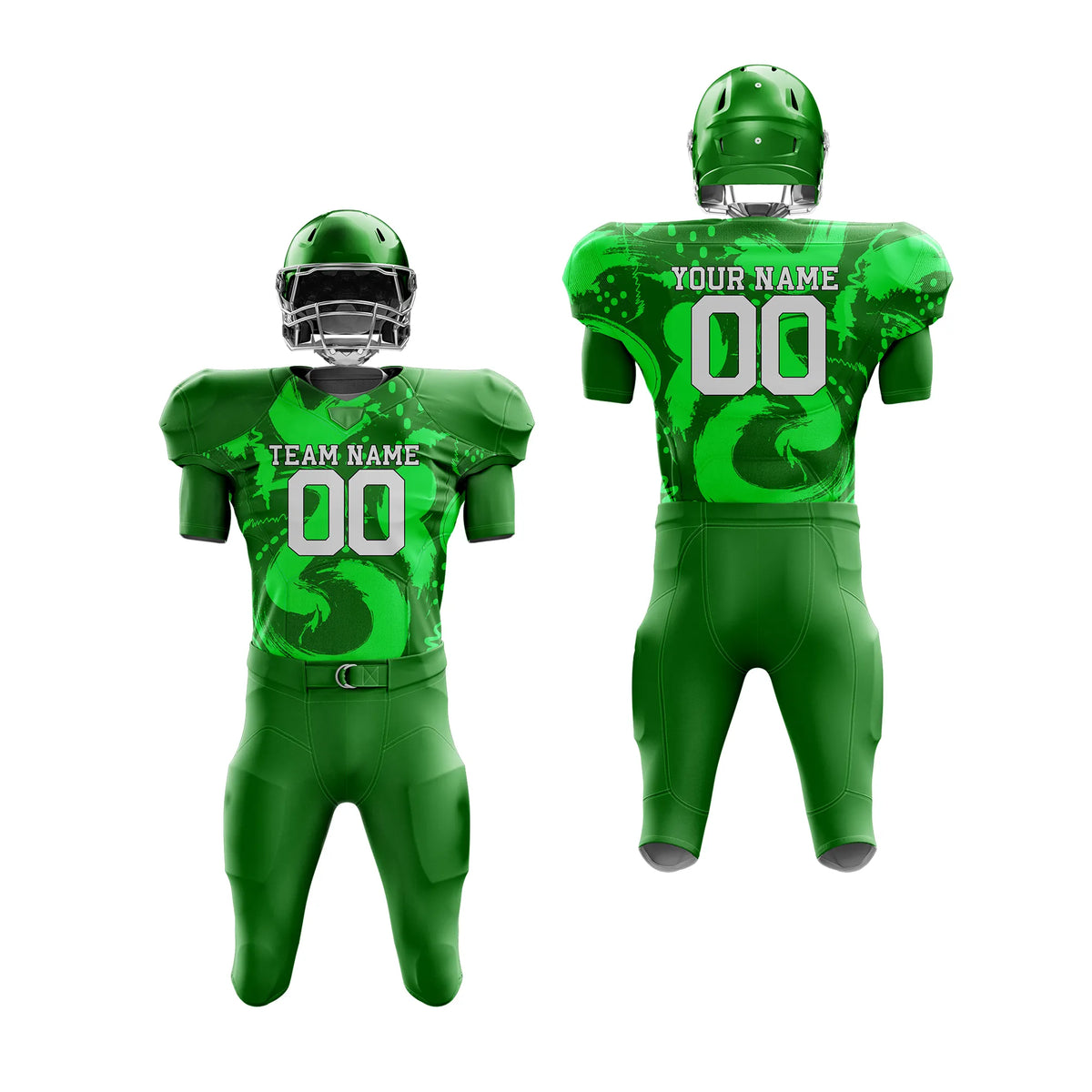 Custom Personalized D1 Graffiti pattern American Football Jersey with Name, Number & Team Logo