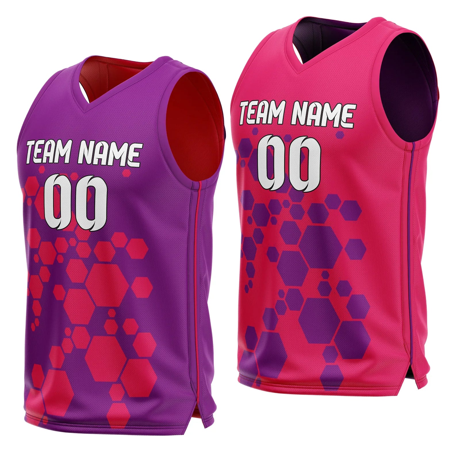 Custom Hive Strike Reversible Top Sports Jersey Personalized Uniform with Name & Number