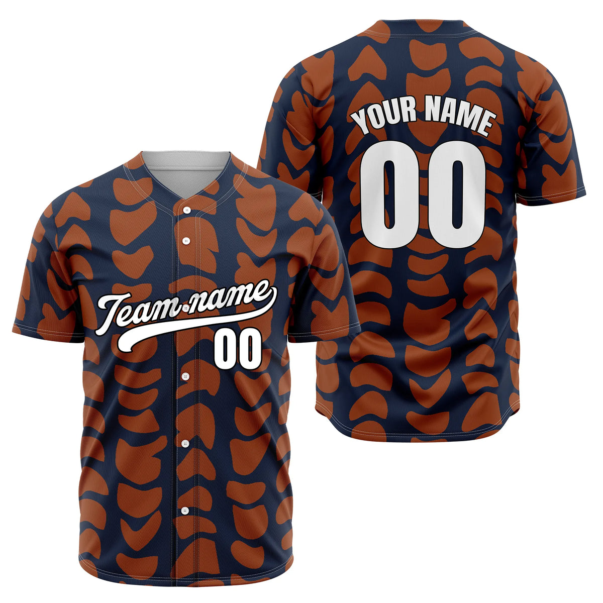 Custom Savage Spots Baseball Sports Jersey Personalized Uniform with Name & Number