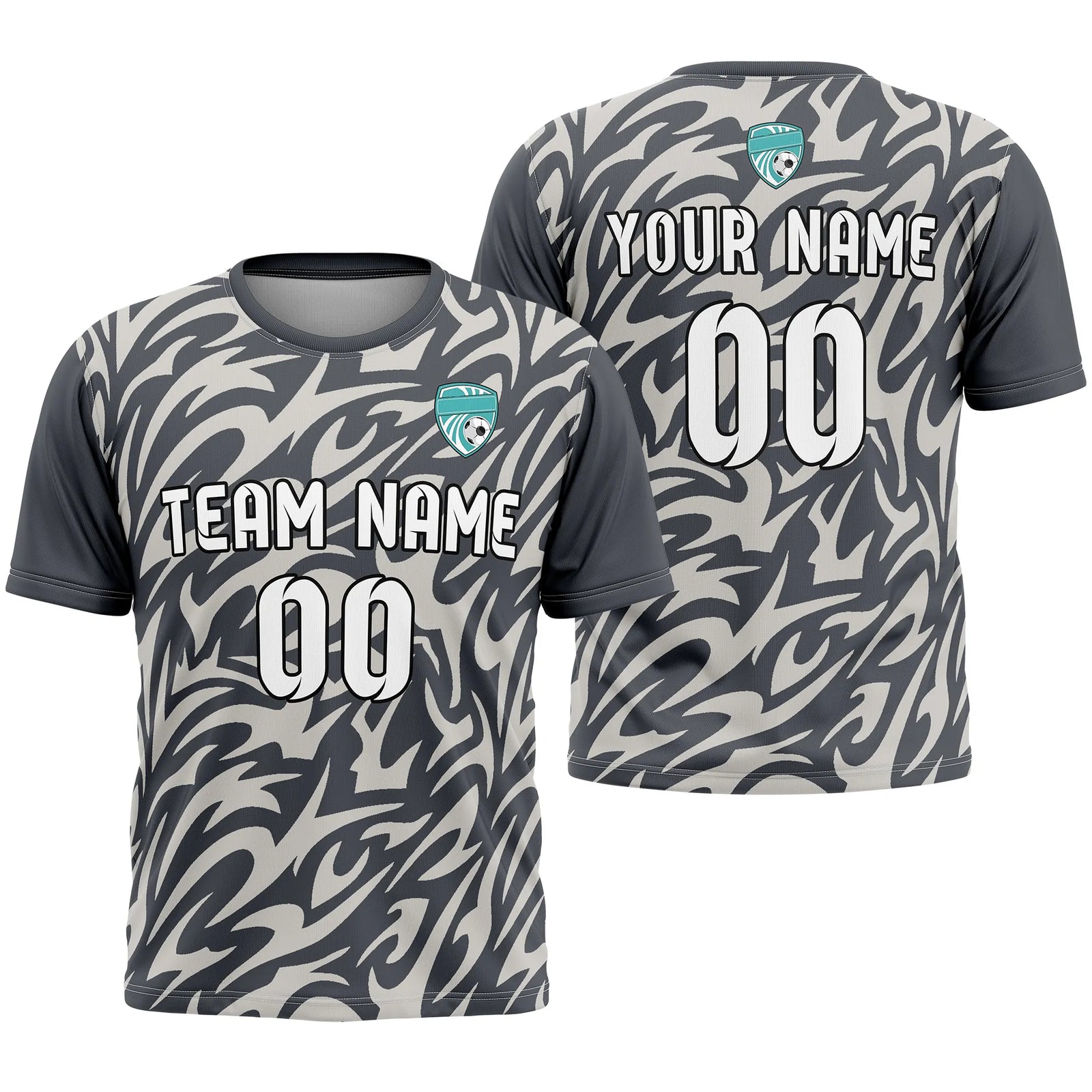 Custom Camo D3 Soccer Jersey Personalized Football Uniform with Name & Number