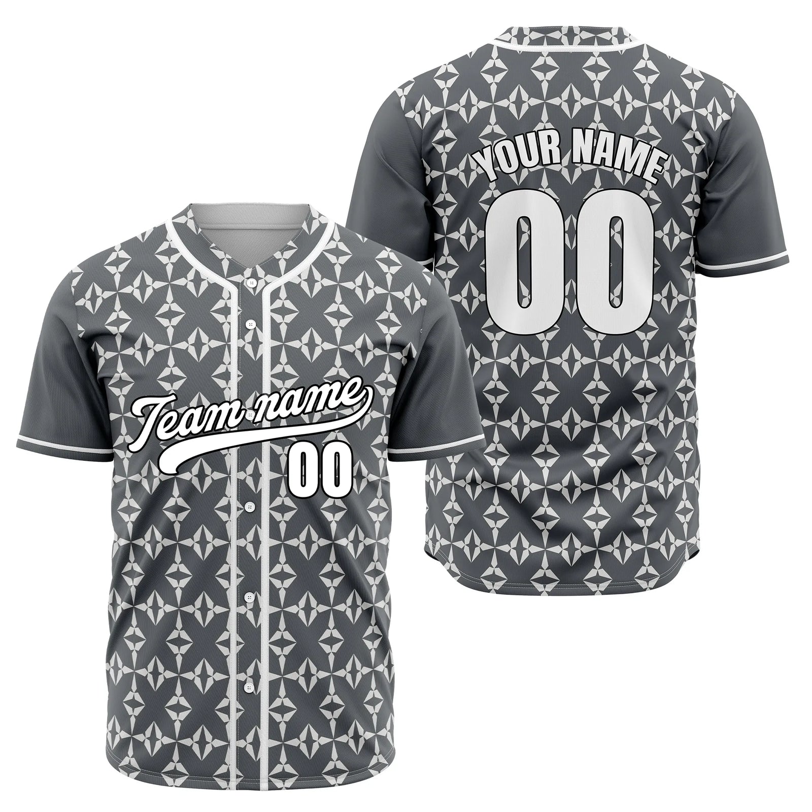 Custom Royal Lattice Baseball Sports Jersey Personalized Uniform with Name & Number