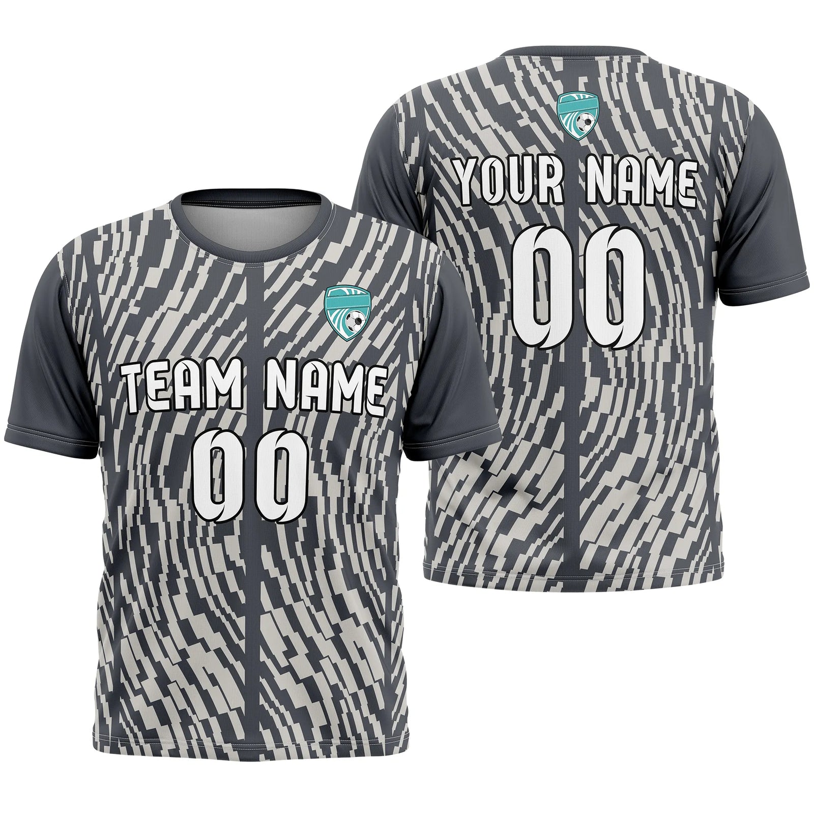 Custom Graffiti Pattern D3 Soccer Jersey Personalized Football Uniform with Name & Number
