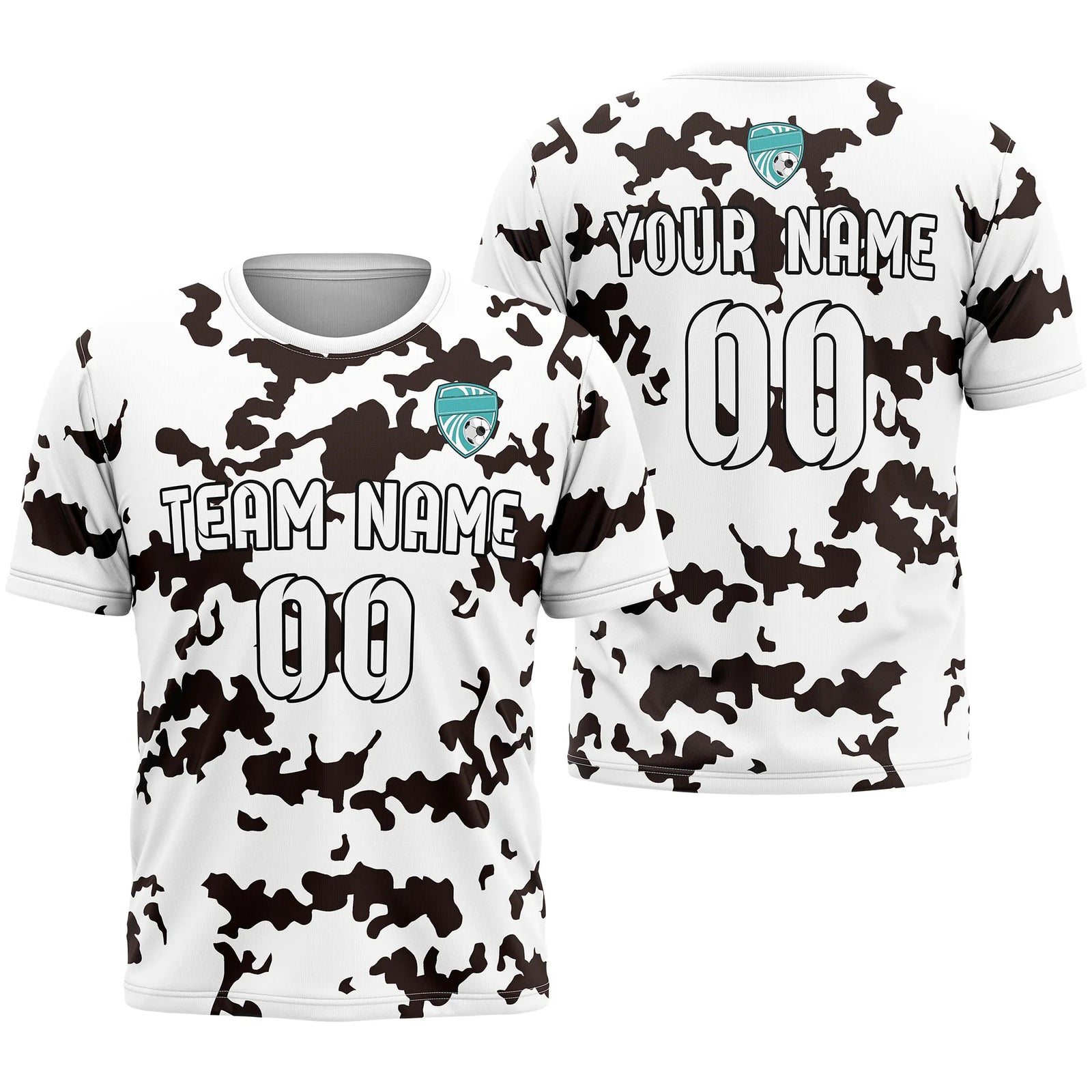 Custom Camo D4 Soccer Jersey Personalized Football Uniform with Name & Number
