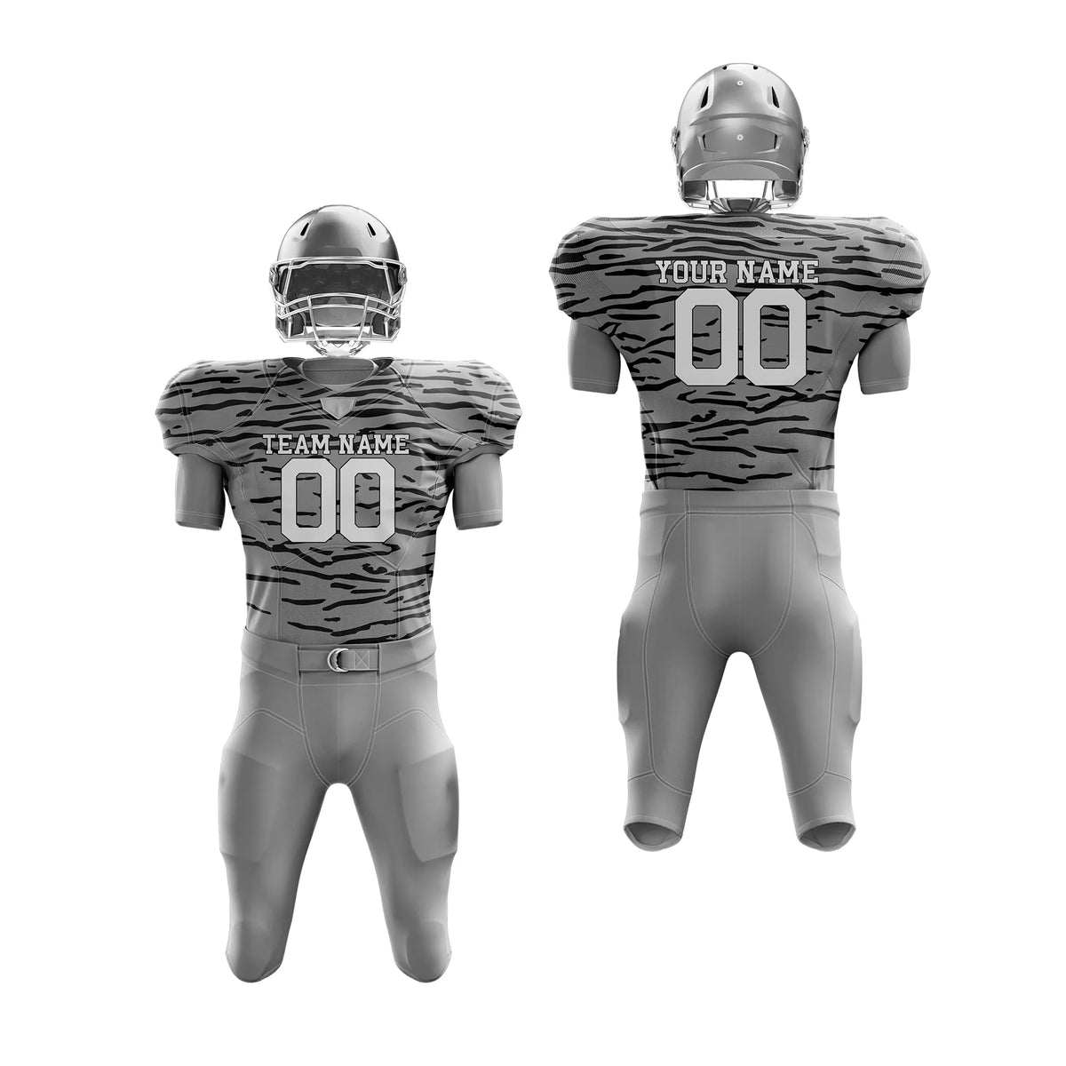 Custom Personalized D3 Camo Designs American Football Jersey with Name, Number & Team Logo