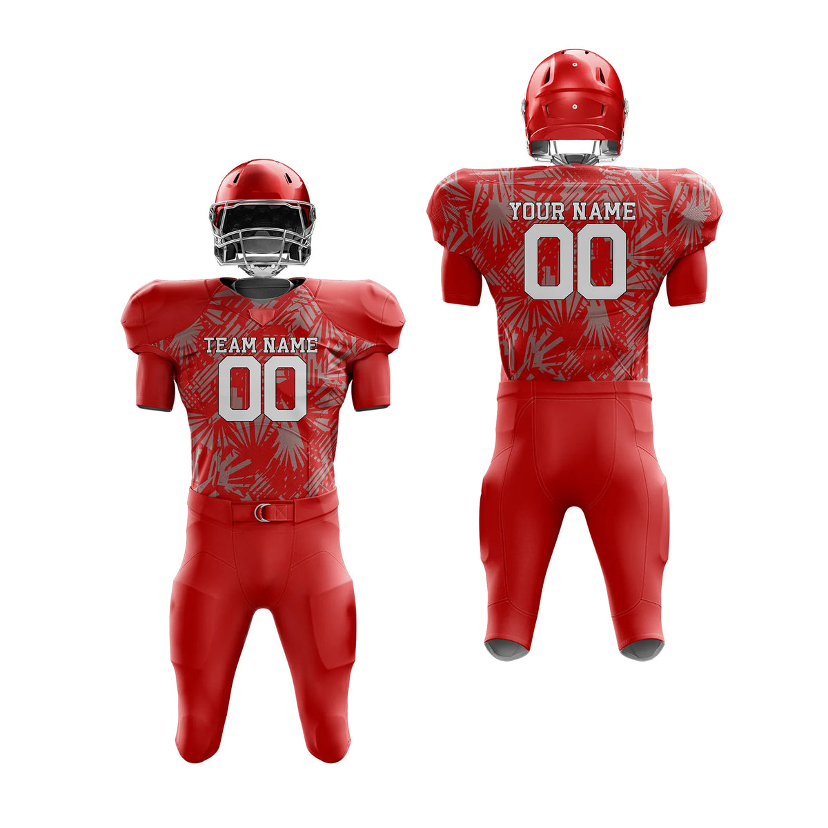 Custom Personalized D1 Full Pattern American Football Jersey with Name, Number & Team Logo
