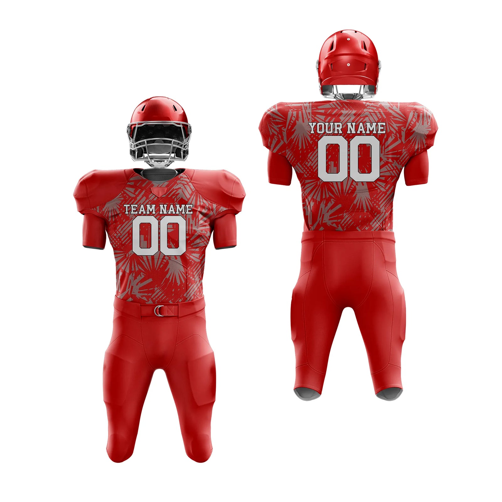 Custom Personalized D1 Full Pattern American Football Jersey with Name, Number & Team Logo